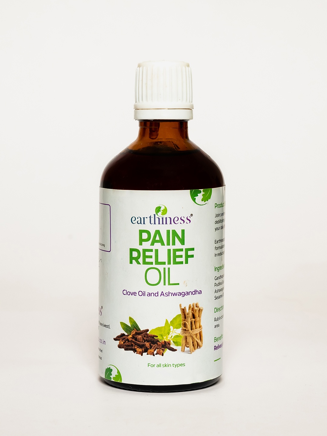 

earthiness Pain Relief Oil - 100 ml, Brown