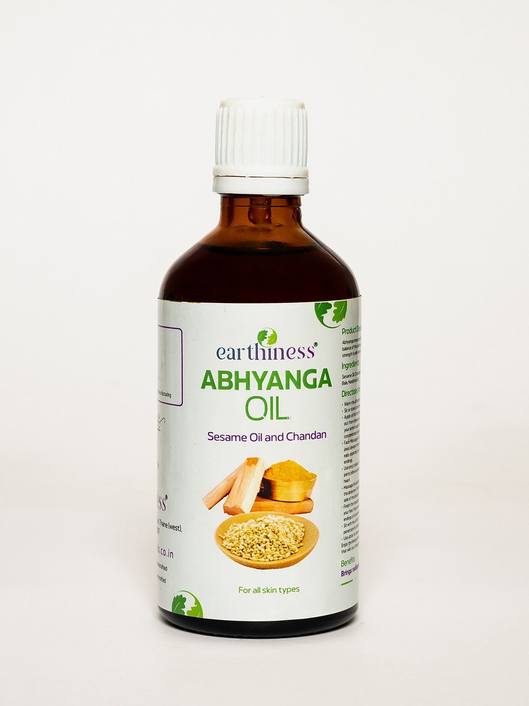 

earthiness Abhyanga Oil - 100 ml, Brown