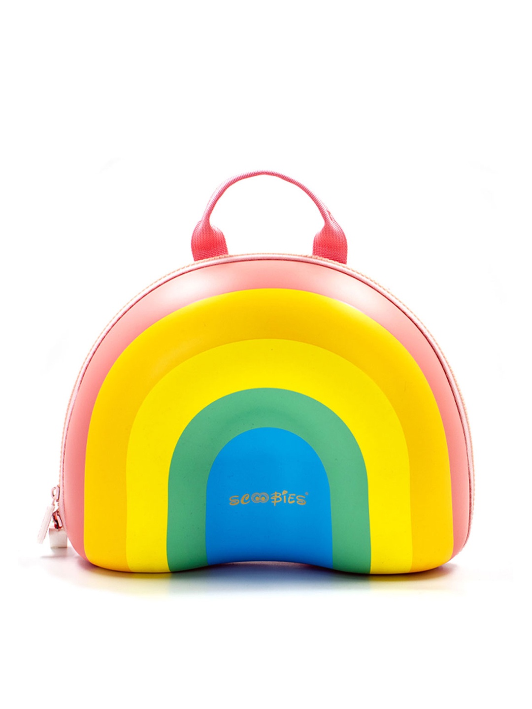 

SCOOBIES Boys Yellow & Blue Brand Logo Backpack