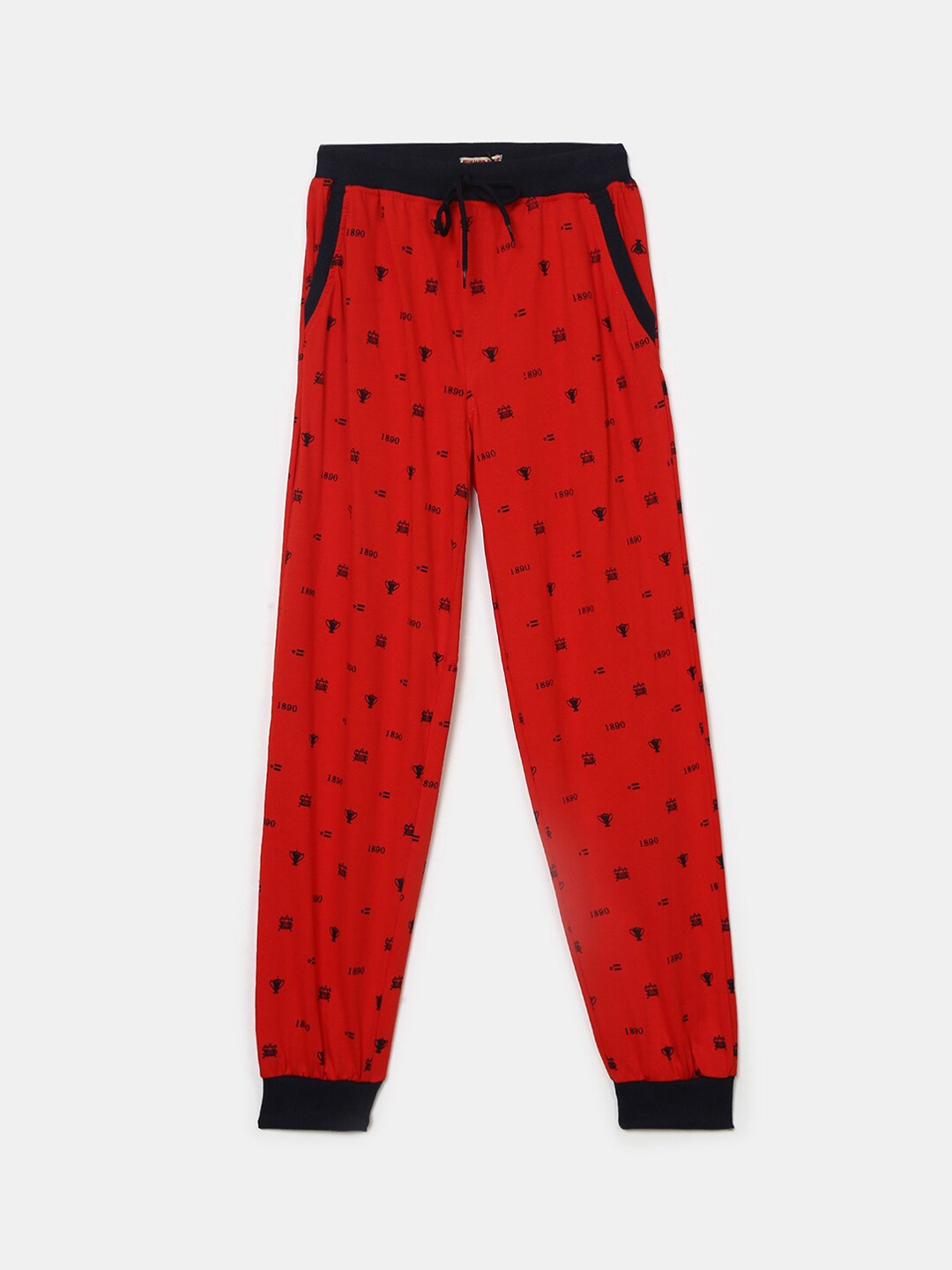 

V-Mart Boys Red Printed Cotton Lounge Pant