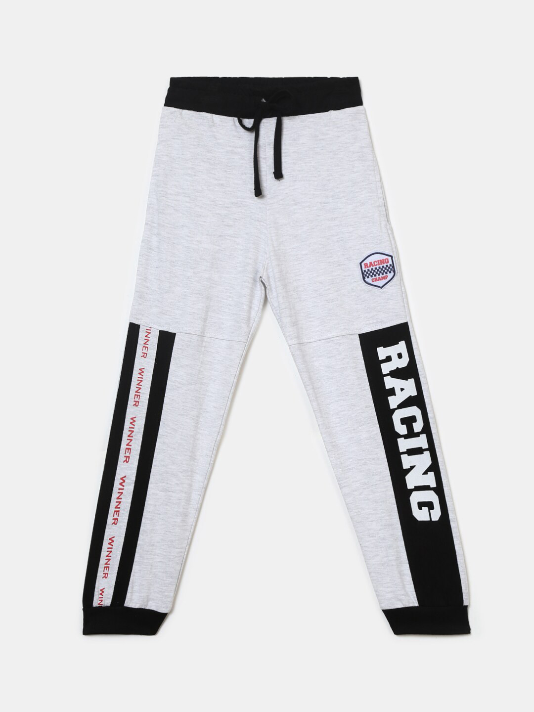 

V-Mart Boys Grey Printed Track Pants