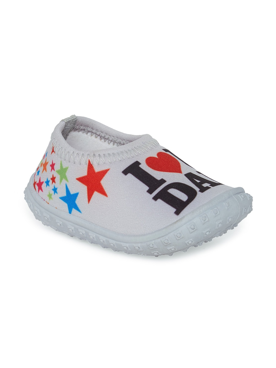 

CHiU Infant Grey Printed Cotton Booties