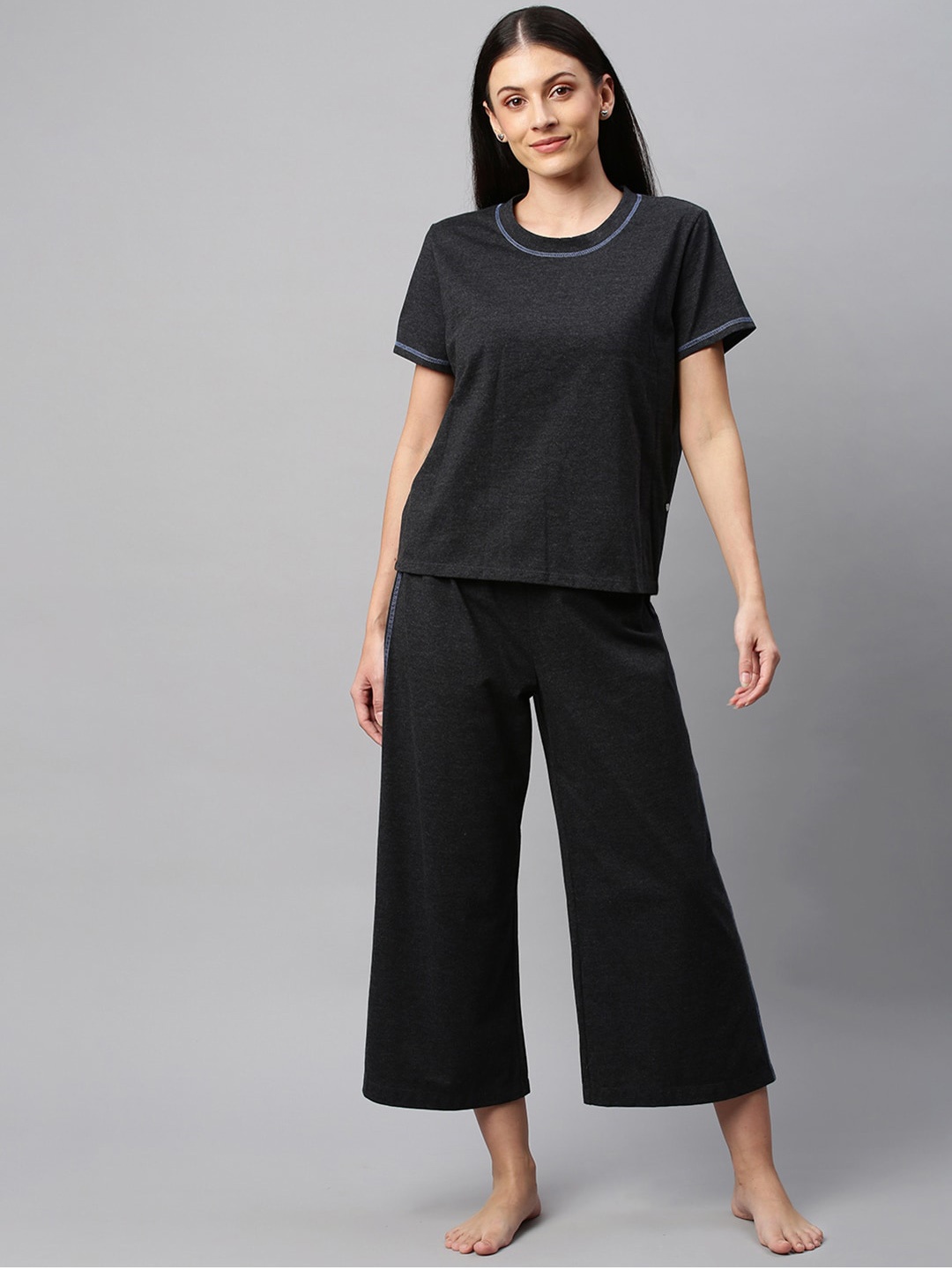

Chemistry Women Grey Night suit