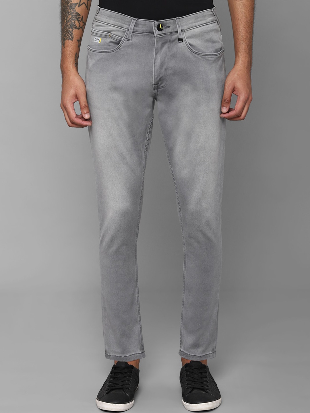 

Allen Solly Men Grey Skinny Fit Heavy Fade Jeans