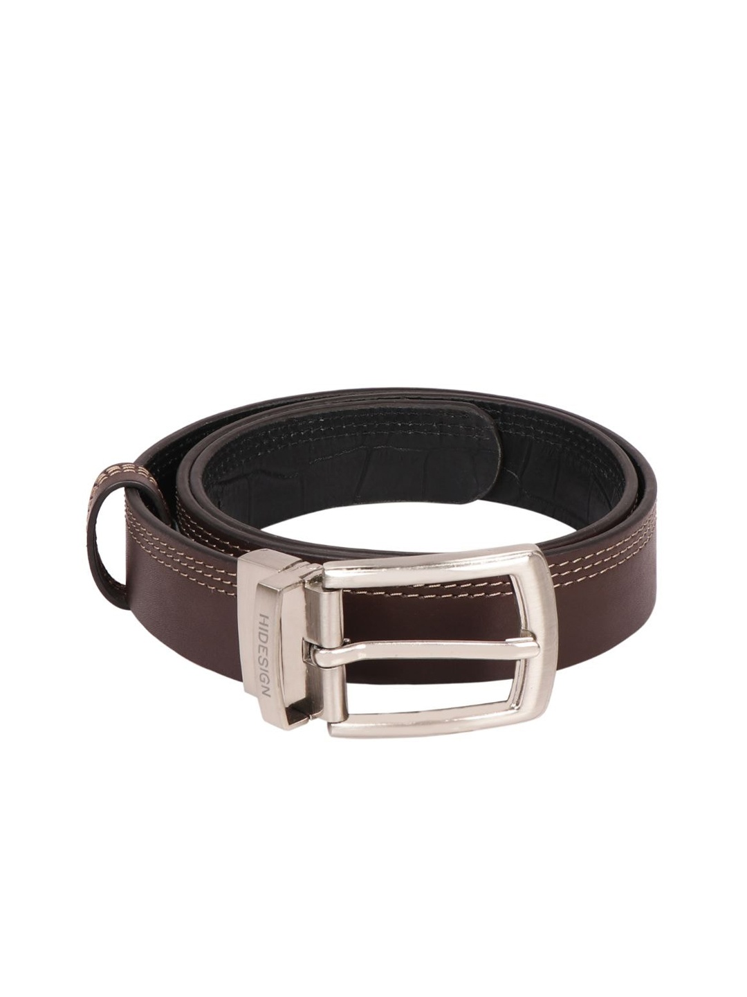

Hidesign Men Brown Leather Formal Belt