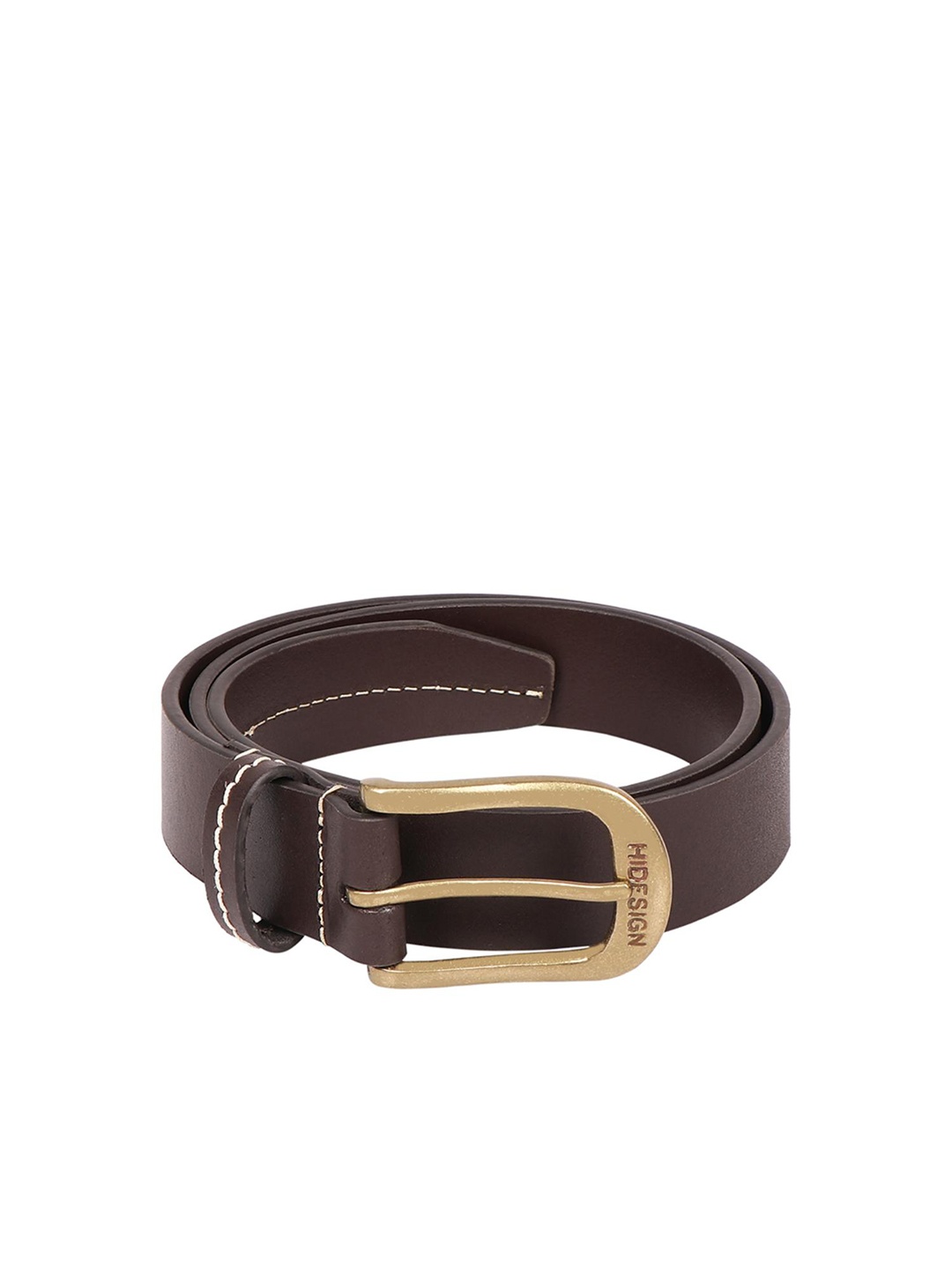

Hidesign Men Leather Formal Belt, Brown