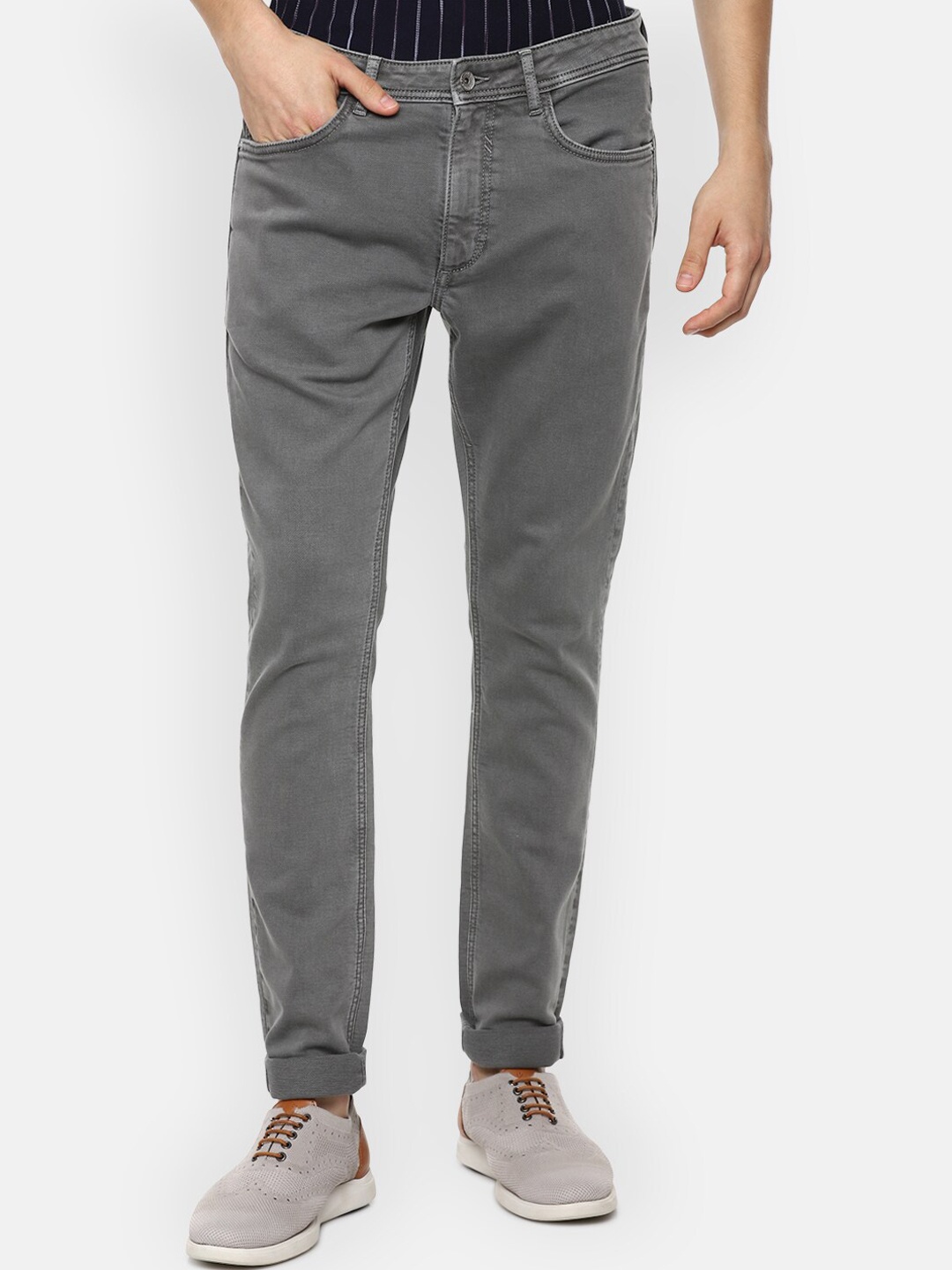 

Louis Philippe Jeans Men Grey Slim Fit Jeans
