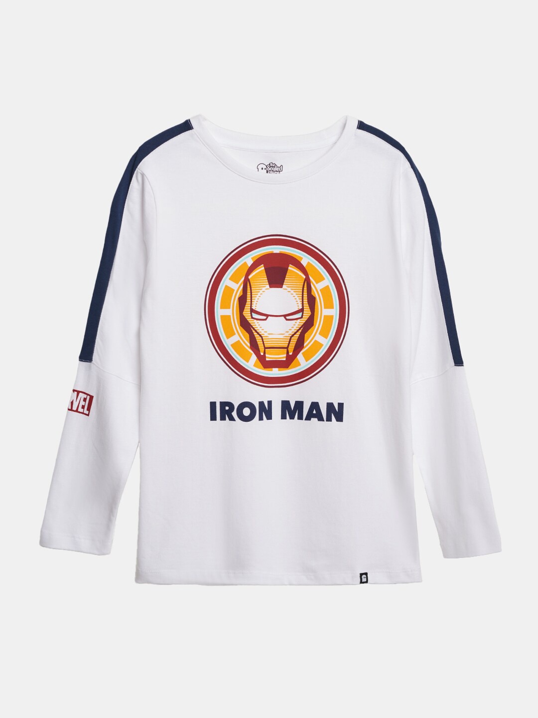 

The Souled Store Boys White Iron Man T-shirt