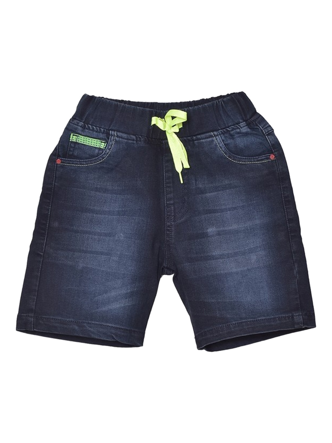 

612League Boys Blue Washed Running Denim Shorts