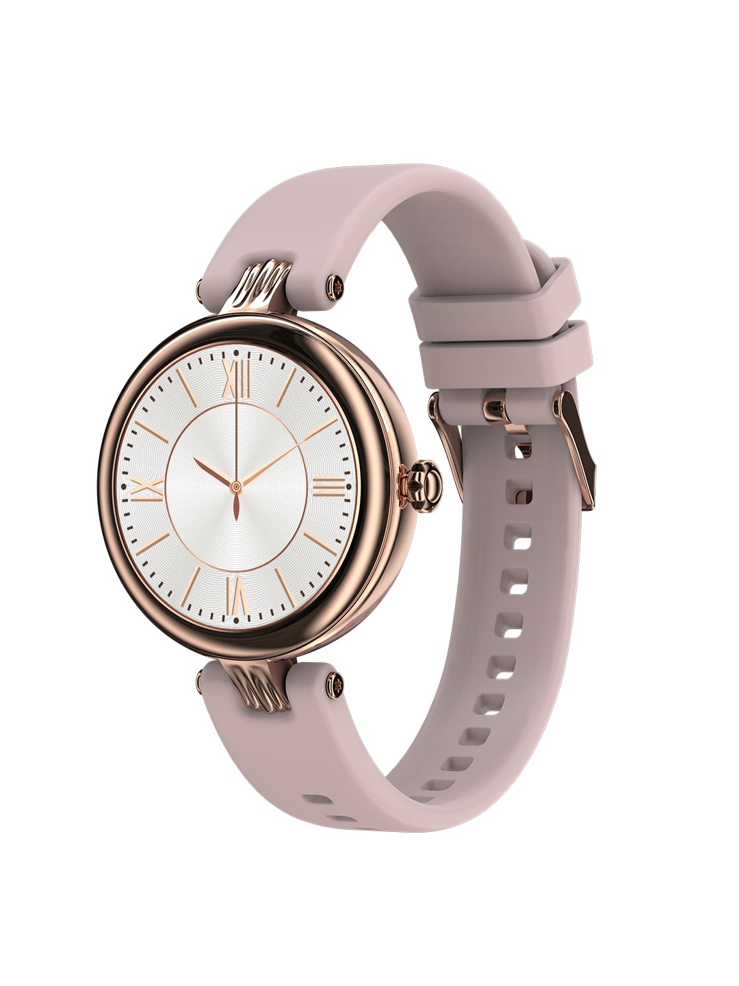 

pebble Rose Gold Solid Bluetooth Calling Smartwatch With fitness Tracker-PFB24
