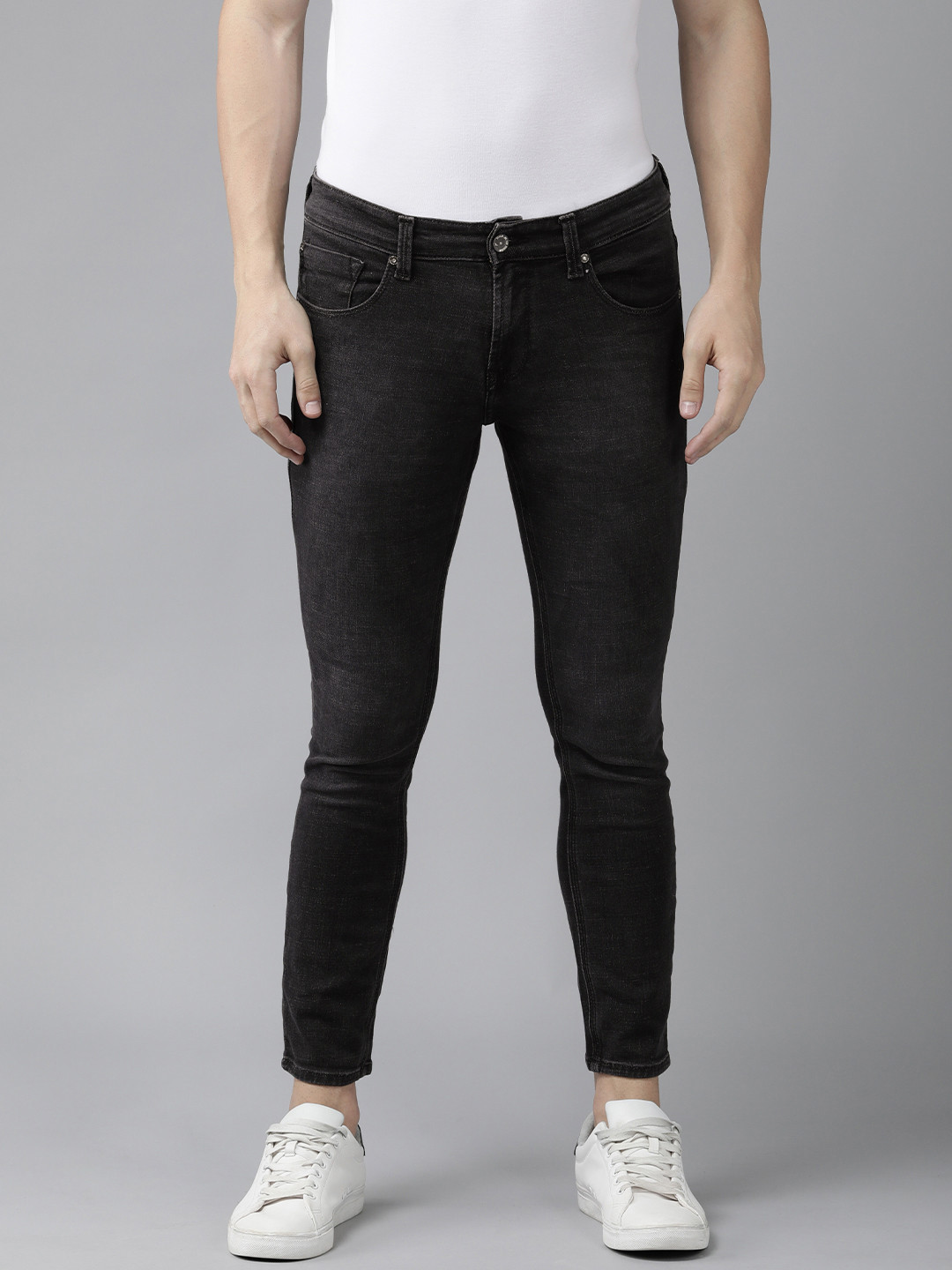 

SPYKAR Men Kano Slim Fit Stretchable Jeans, Black