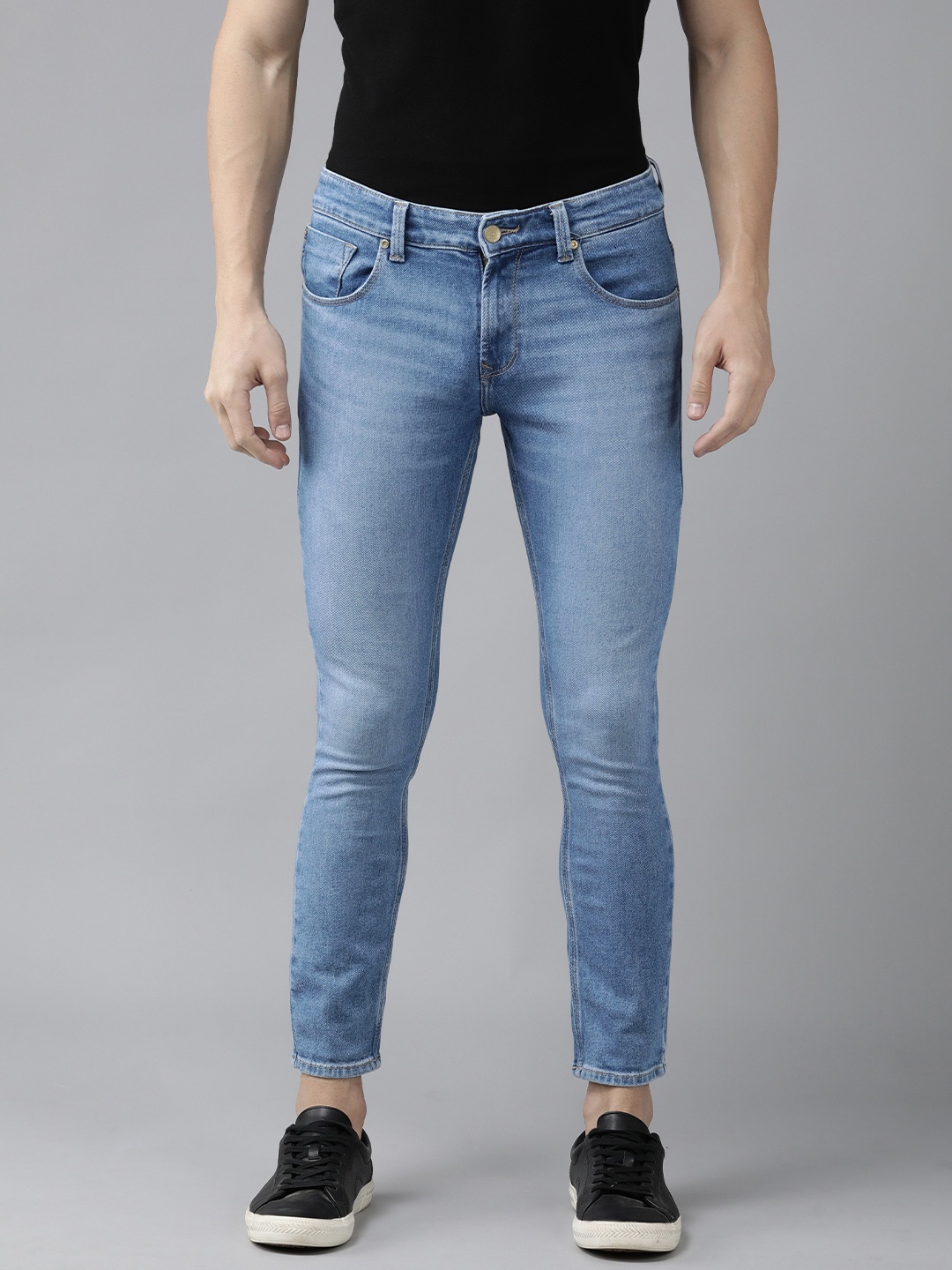 

SPYKAR Men Slim Fit Heavy Fade Stretchable Jeans, Blue