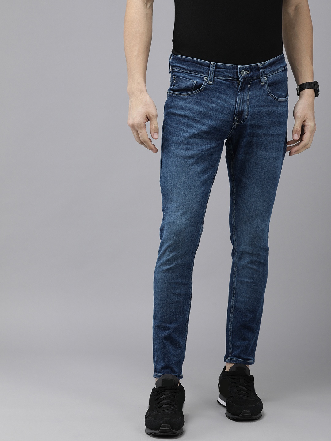 

SPYKAR Men Blue Kano Slim Fit Light Fade Stretchable Jeans