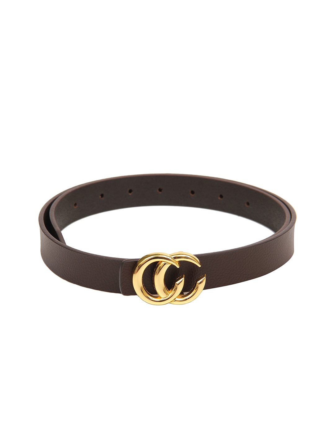 

Calvadoss Boys Brown Textured Leather Belt