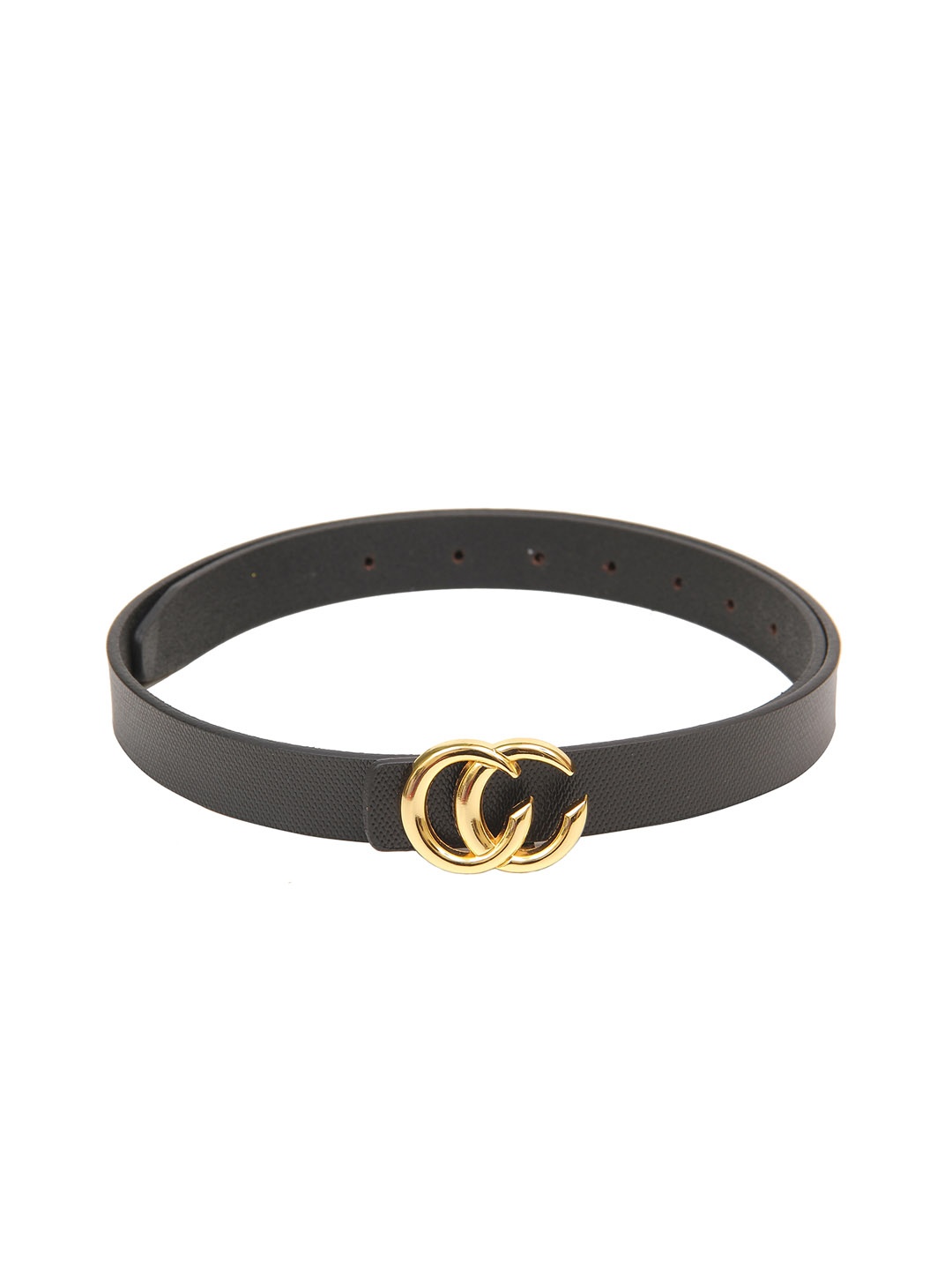 

Calvadoss Boys Black Textured Leather Belt