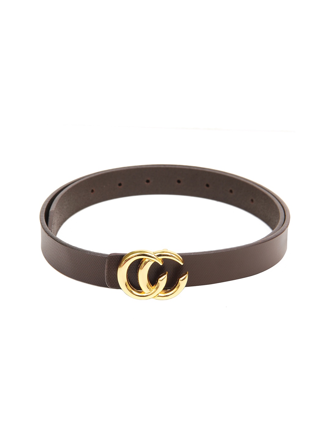 

Calvadoss Boys Brown Textured Leather Belt
