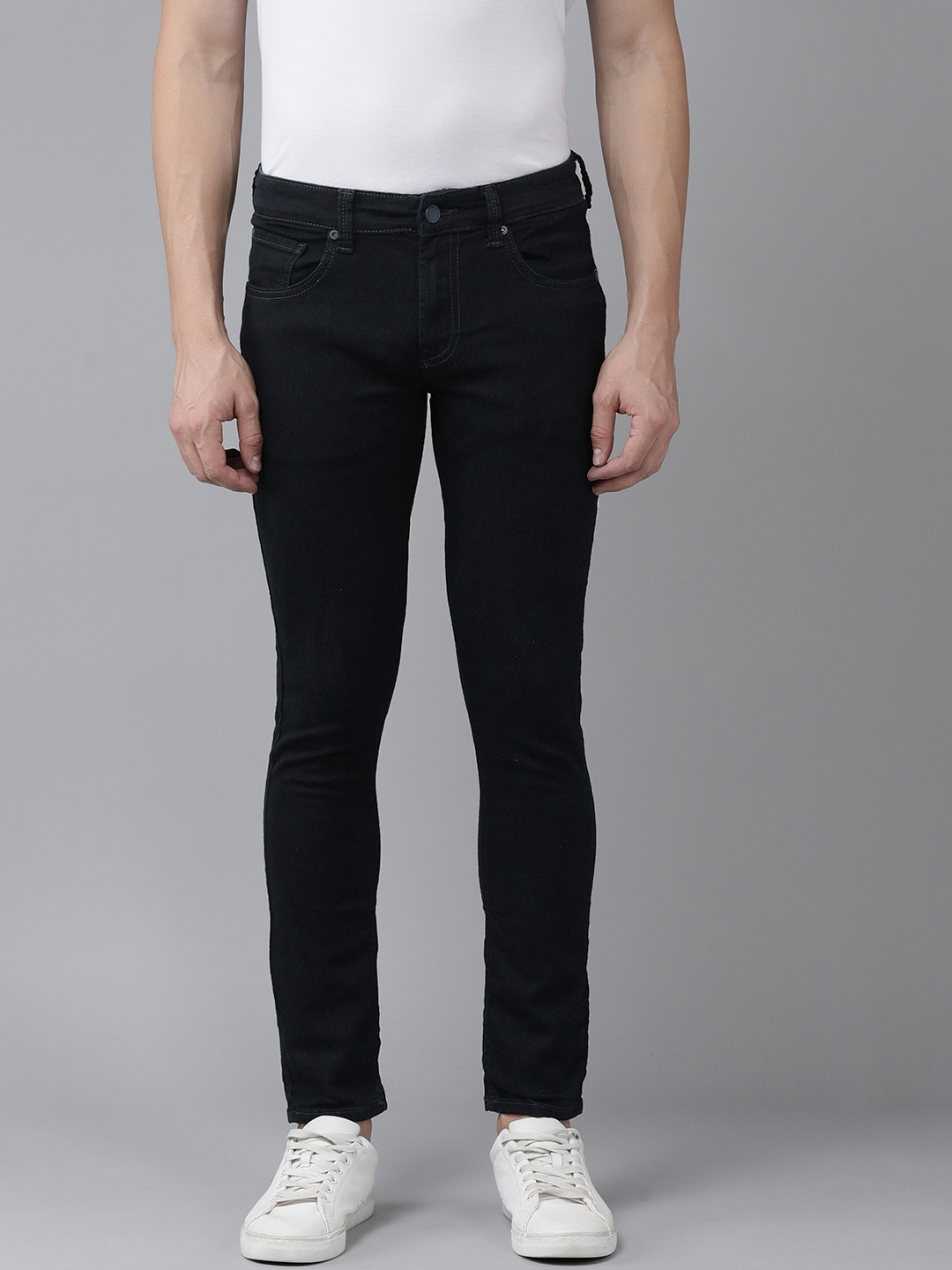 

SPYKAR Men Super Skinny Fit Low-Rise Stretchable Jeans, Blue