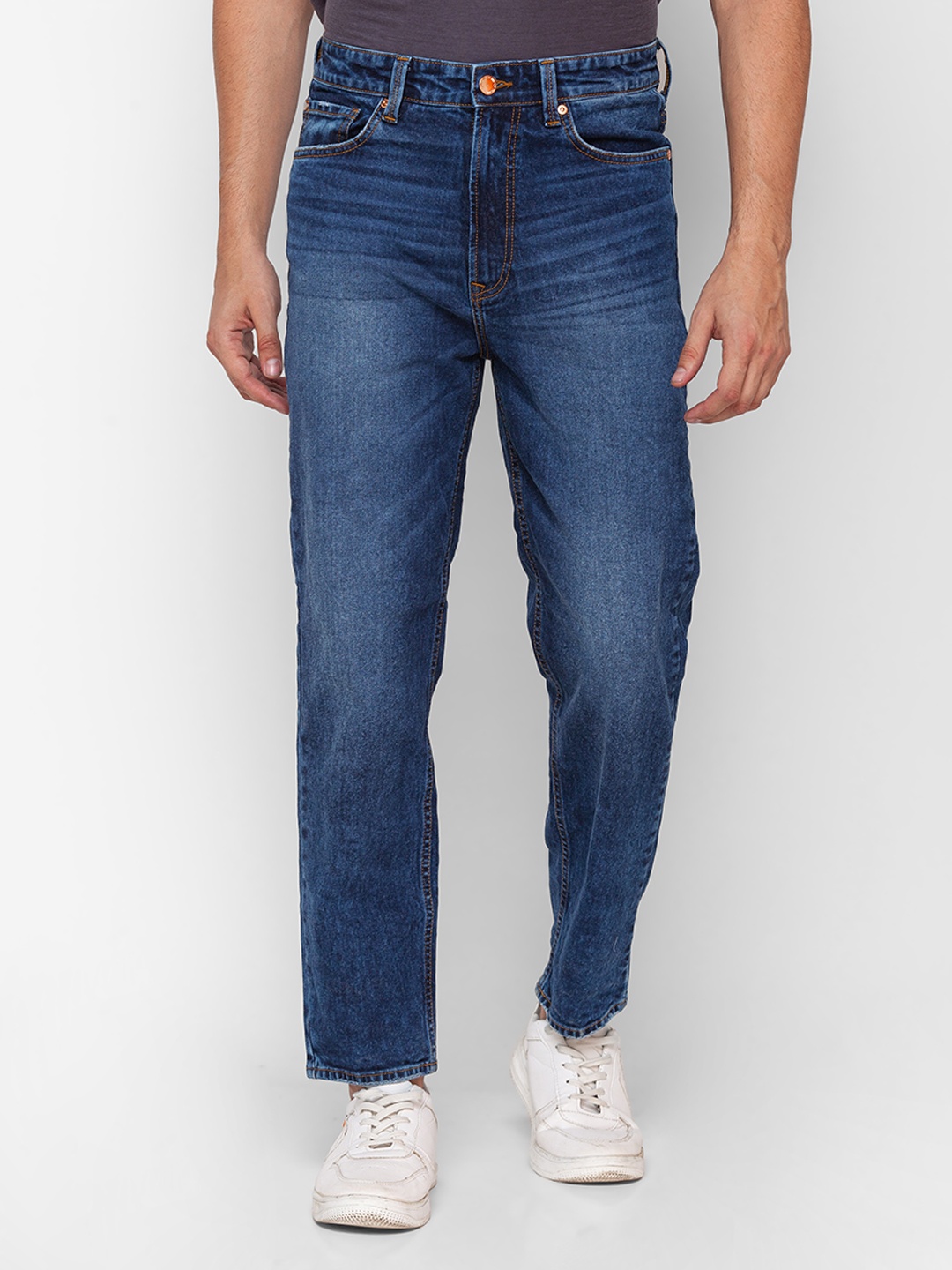 

SPYKAR Men Relaxed Fit Light Fade Stretchable Jeans, Navy blue