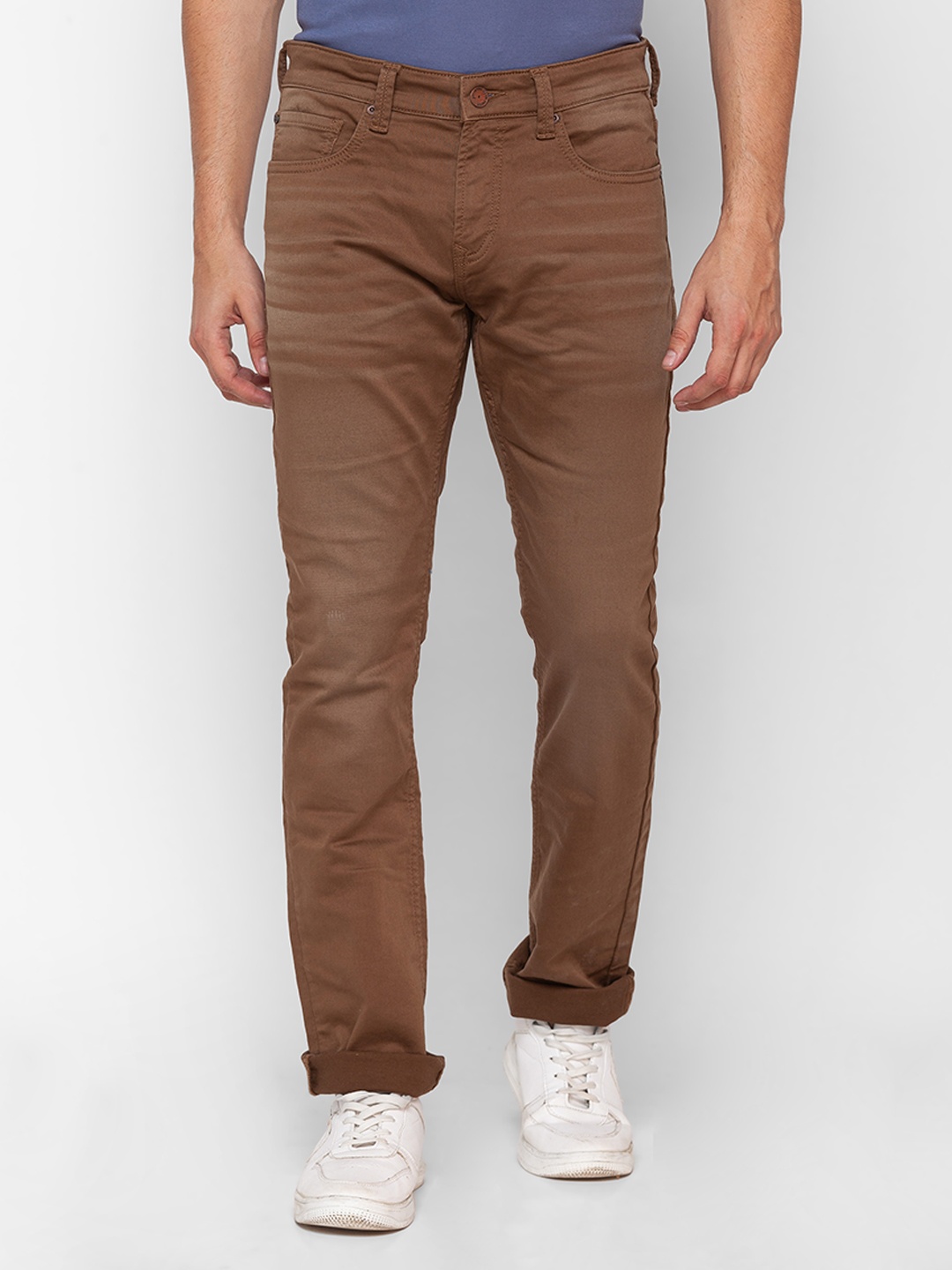 

SPYKAR Men Mid-Rise Stretchable Jeans, Brown