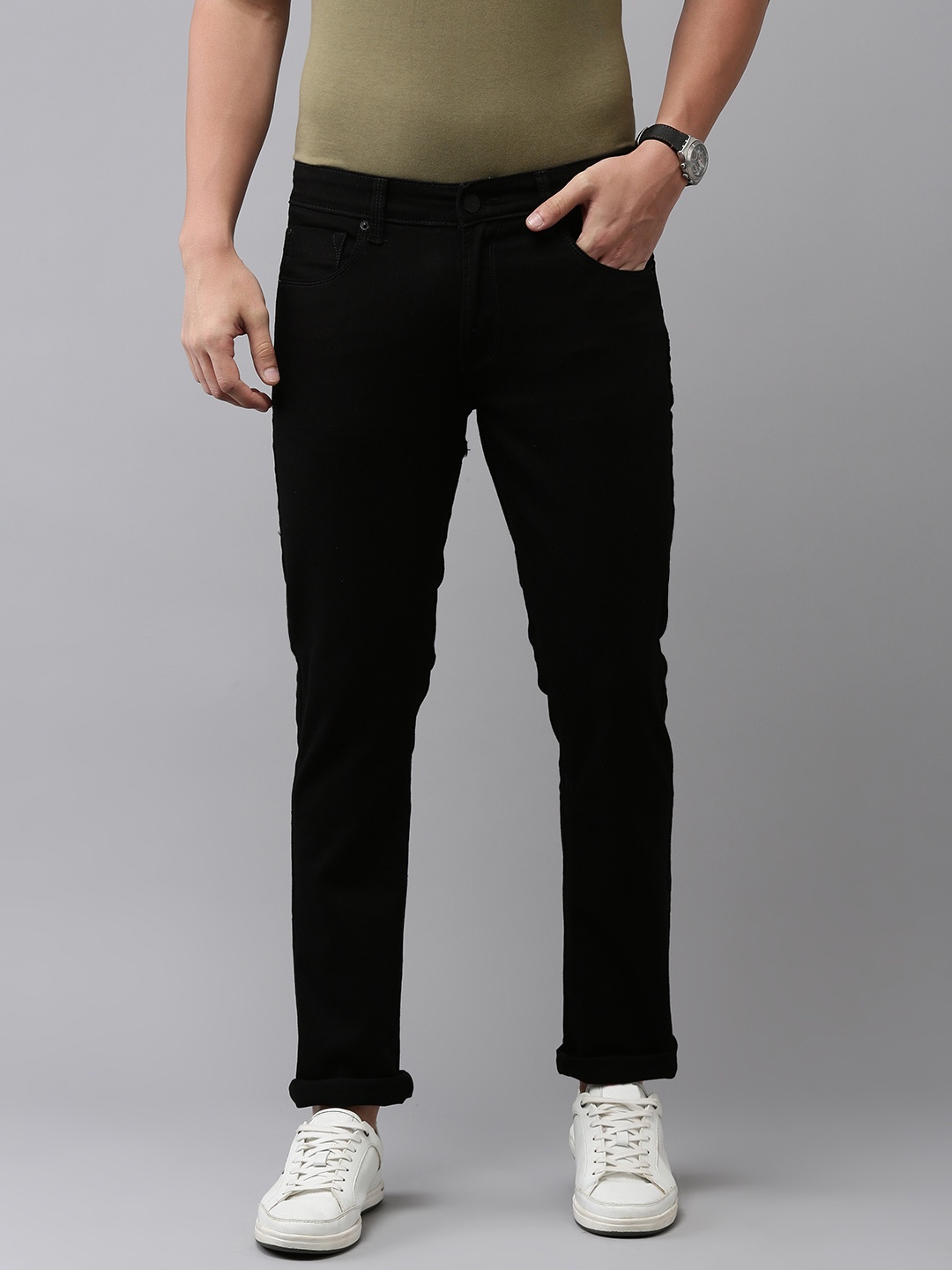 

SPYKAR Men Rovers Stretchable Jeans, Black