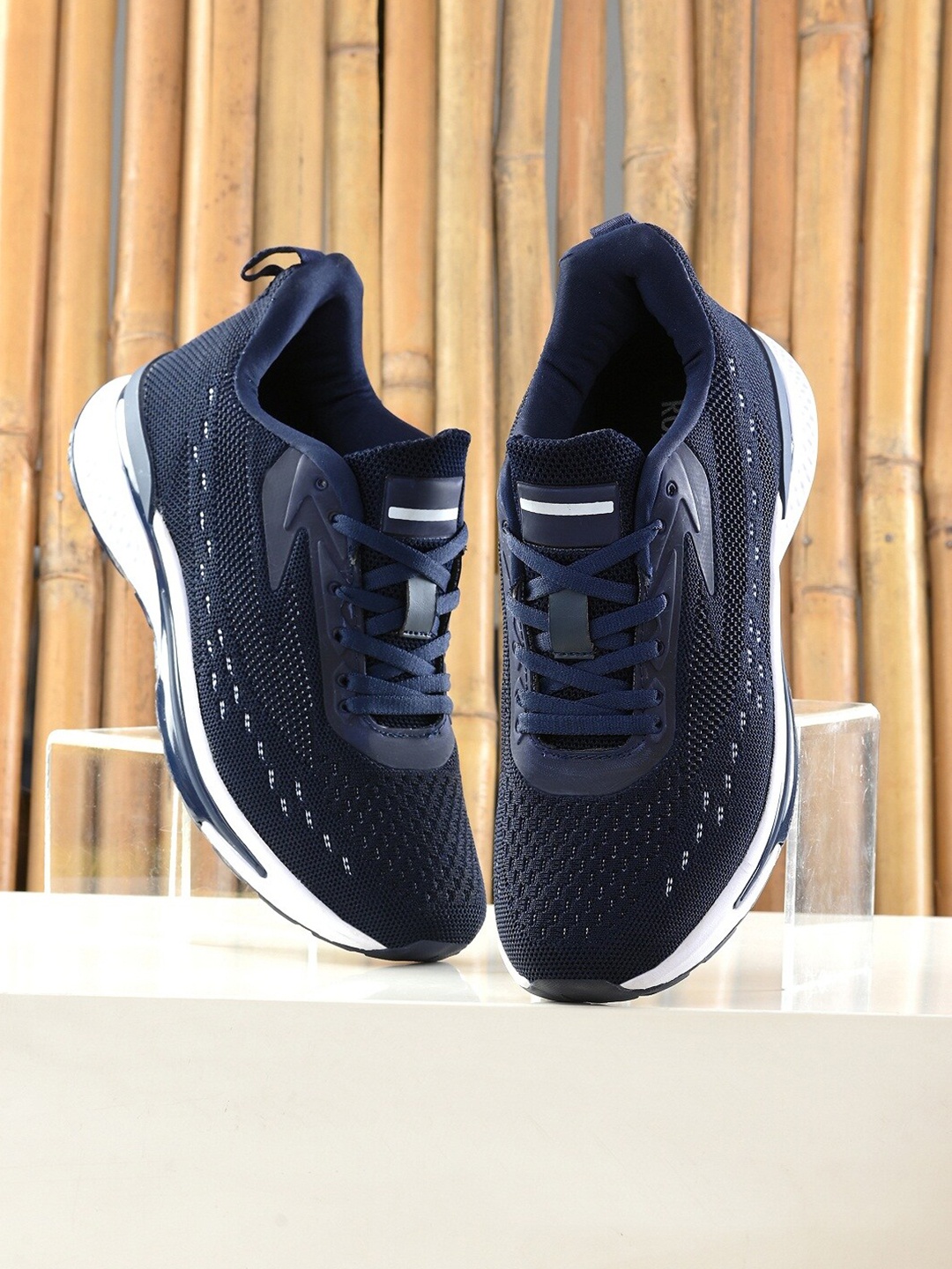 

The Roadster Lifestyle Co. Men Navy Blue Mesh Walking Non-Marking Ultralite Sports Shoes