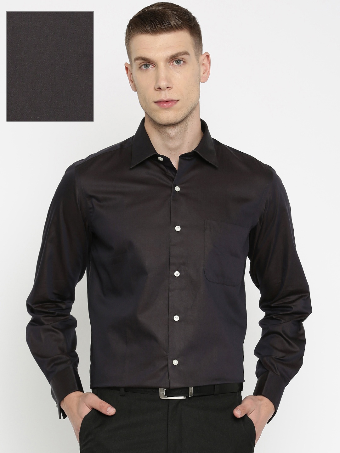 

Arrow Men Brown Regular Fit Solid Formal Shirt