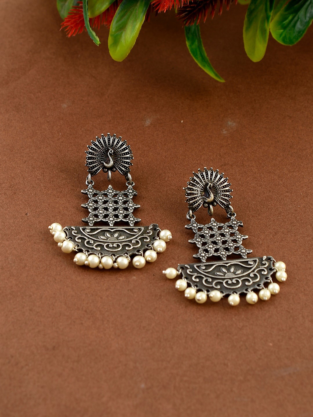 

Silvermerc Designs Silver-Toned Classic Drop Earrings