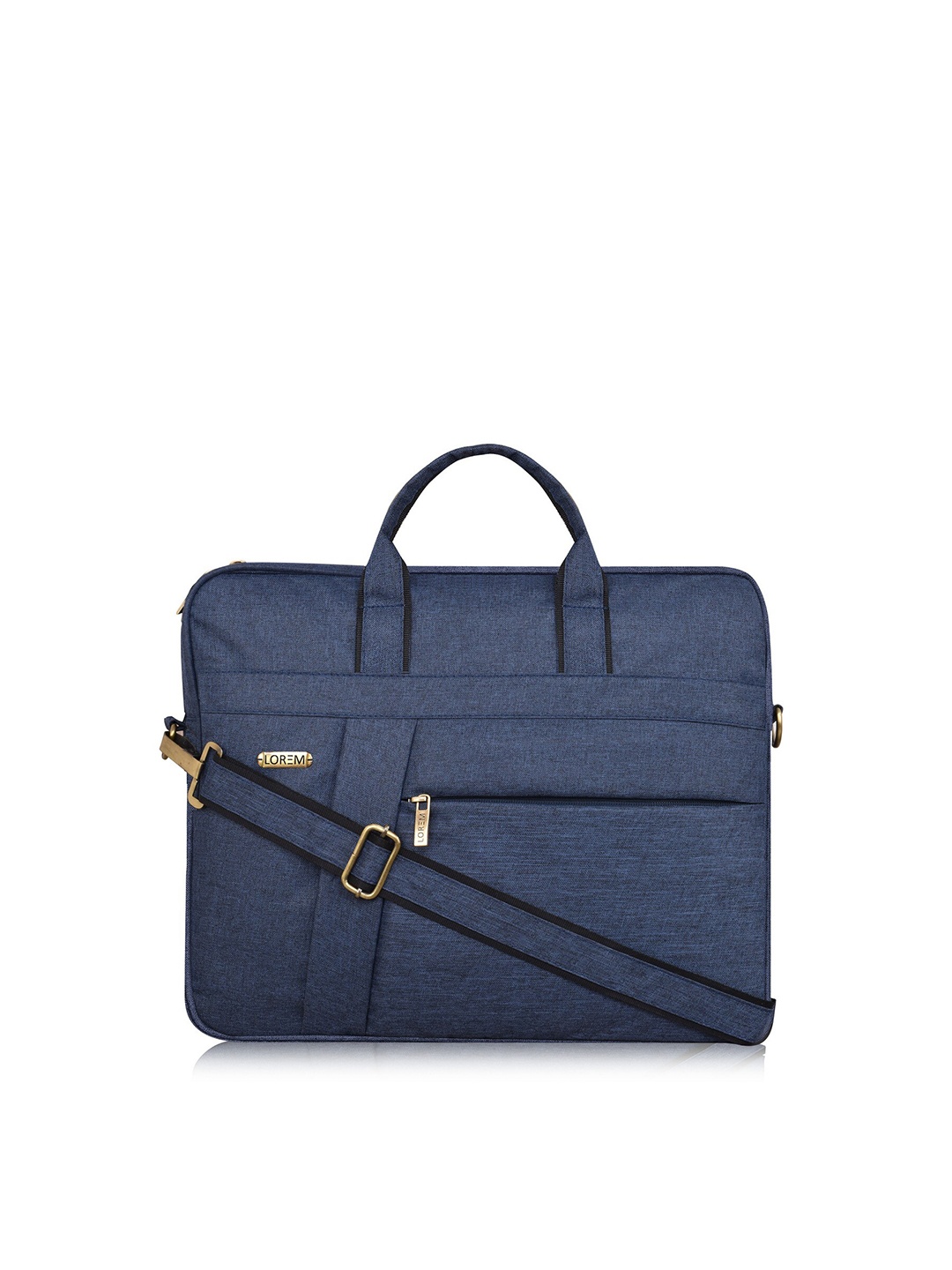 

LOREM Unisex Blue Textured Messenger Bag