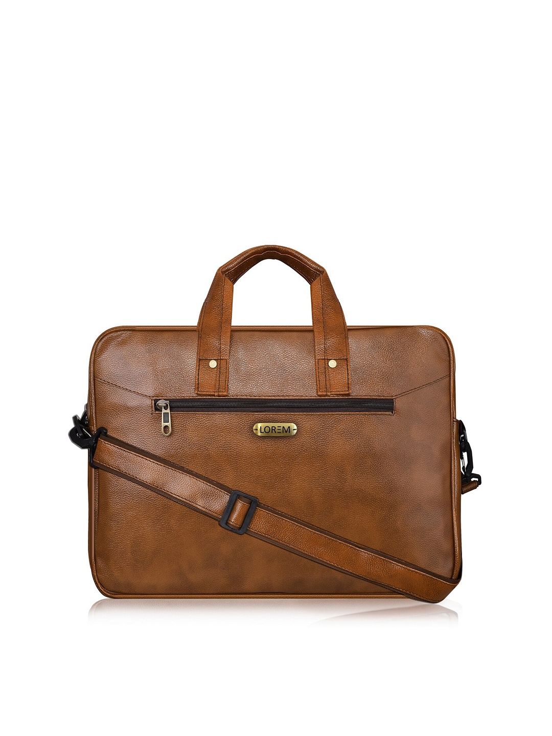 

LOREM Unisex Tan Textured Messenger Bag