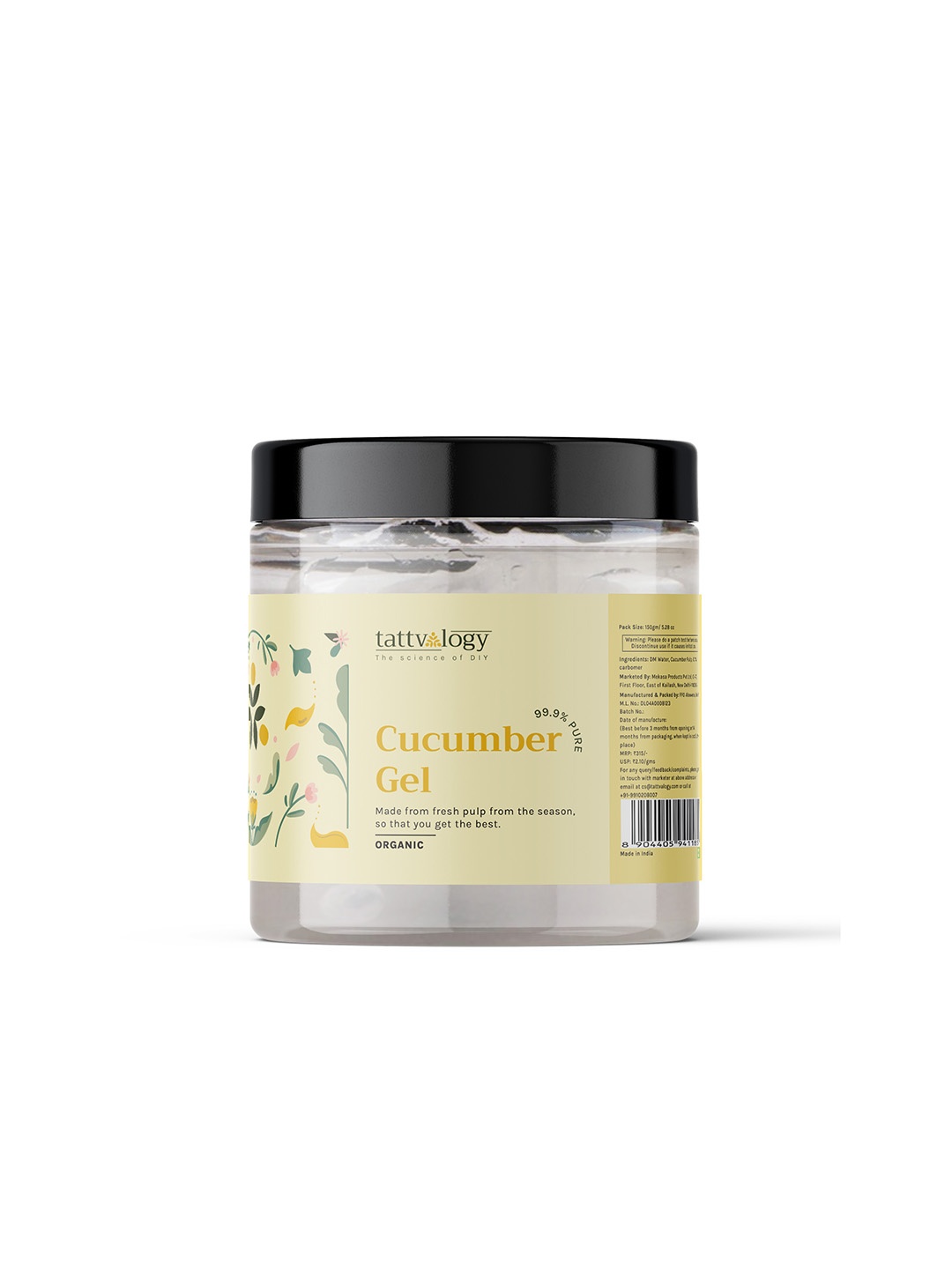 

Tattvalogy Cucumber Gel - 150 gm, Na