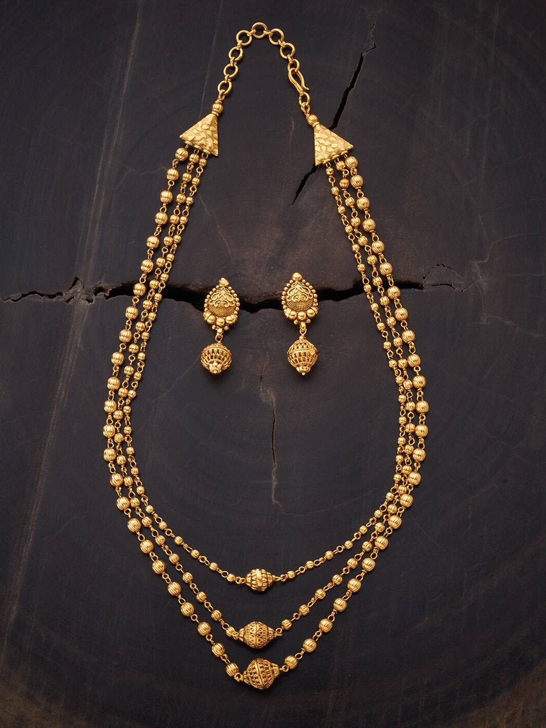 

Kushal's Fashion Jewellery Gold-Plated Layered Jewellery Set