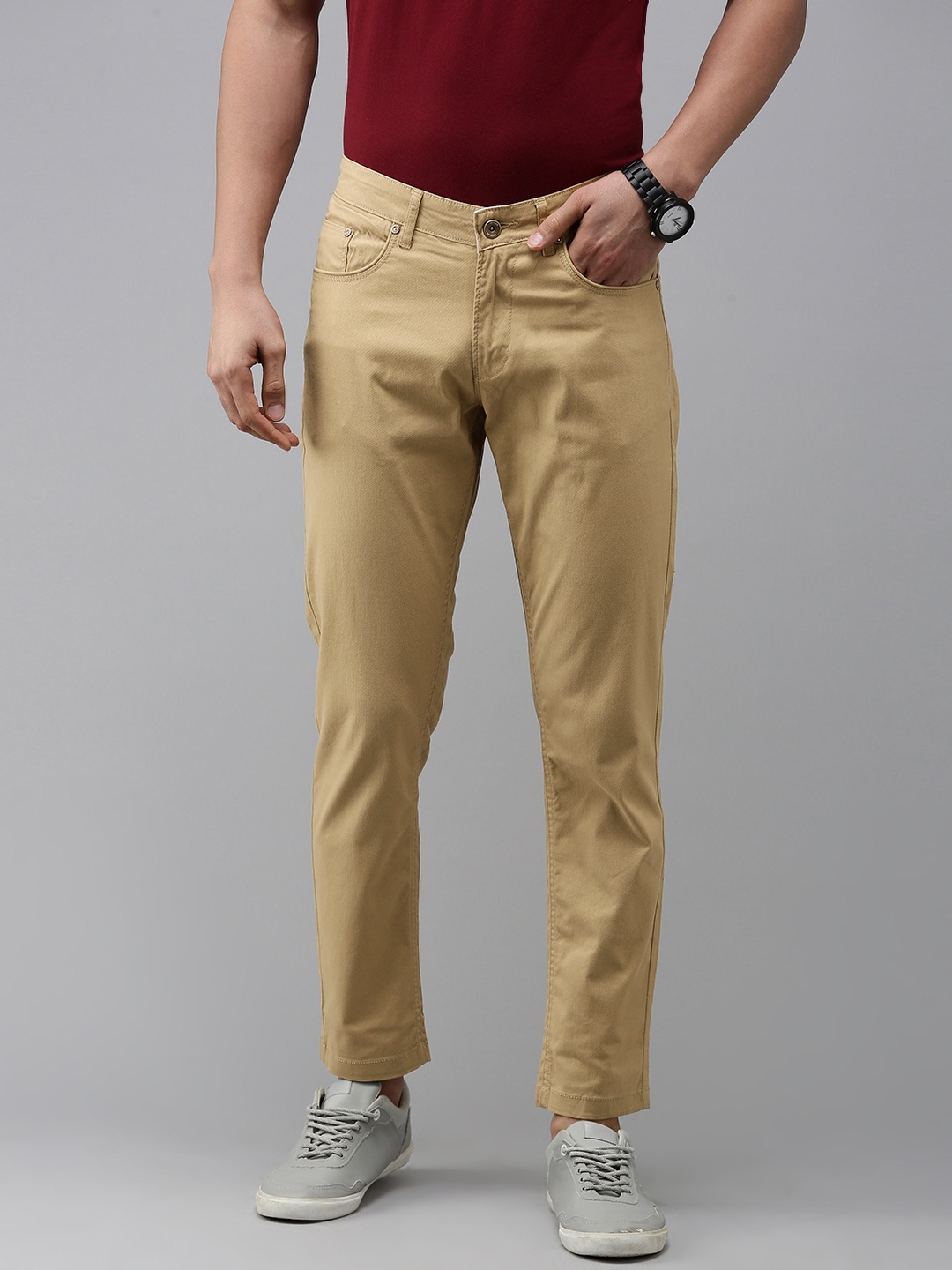 

SPYKAR Men Stretchable Jeans, Khaki