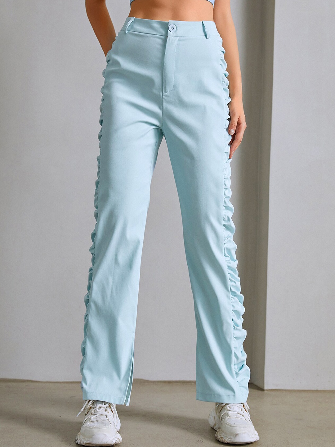 

URBANIC Women Blue Trousers