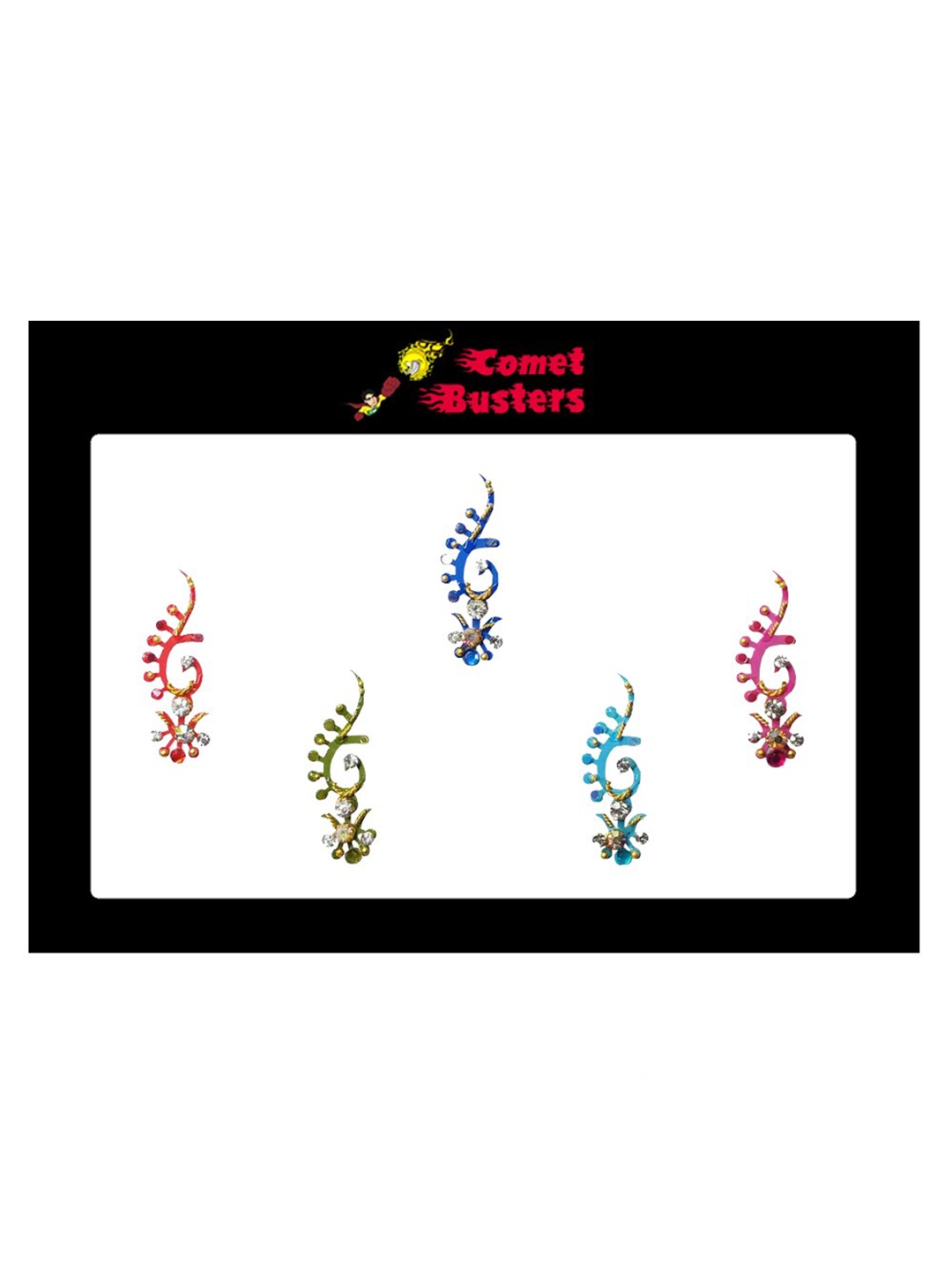 

Comet Busters Set Of 4 Bindi, Multi