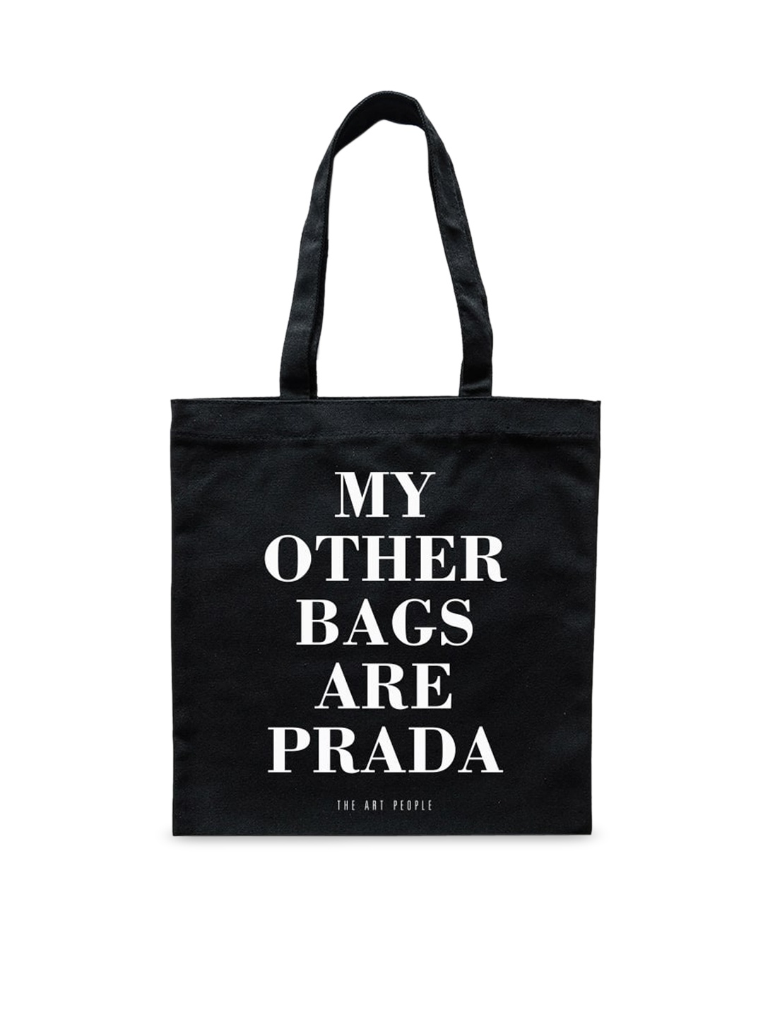 

The Art People Black Printed Shopper Tote Bag