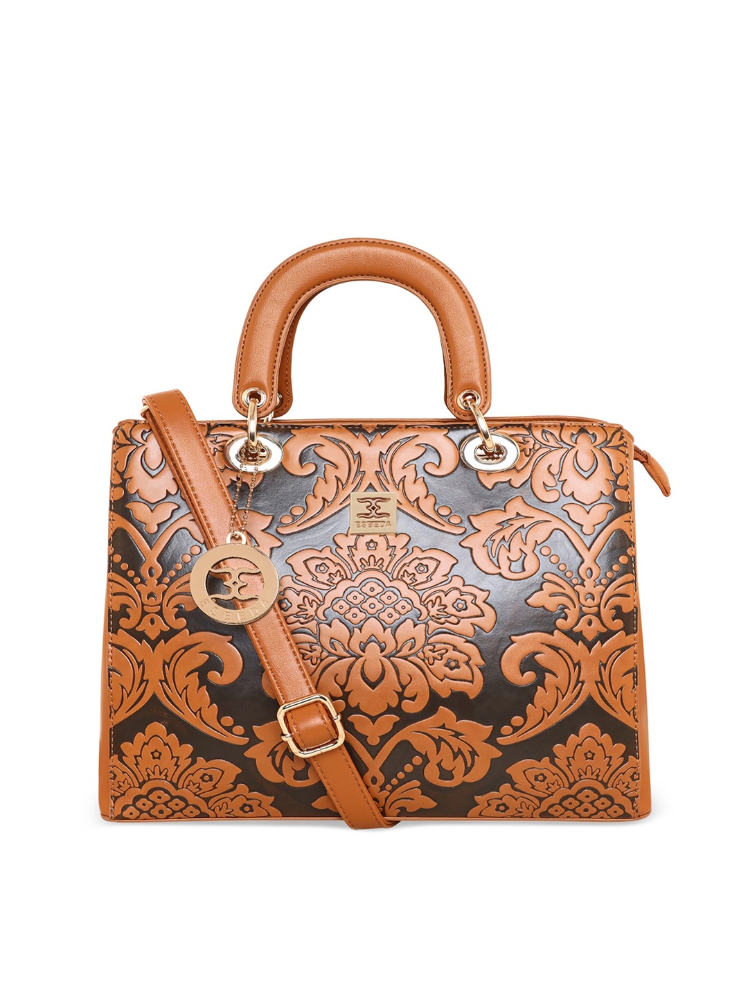 

ESBEDA Women Tan Printed PU Structured Handbag