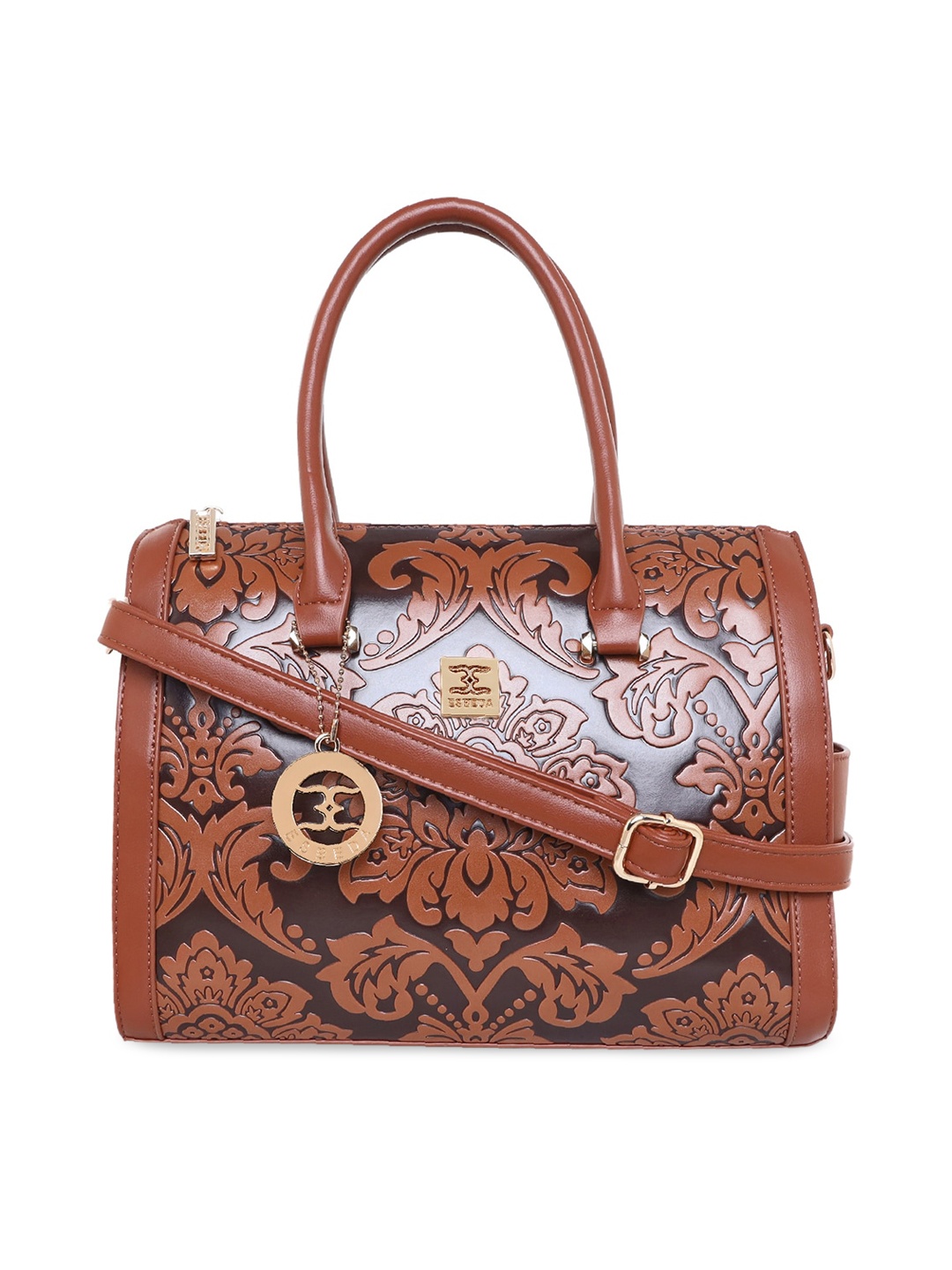

ESBEDA Brown Printed PU Structured Shoulder Bag