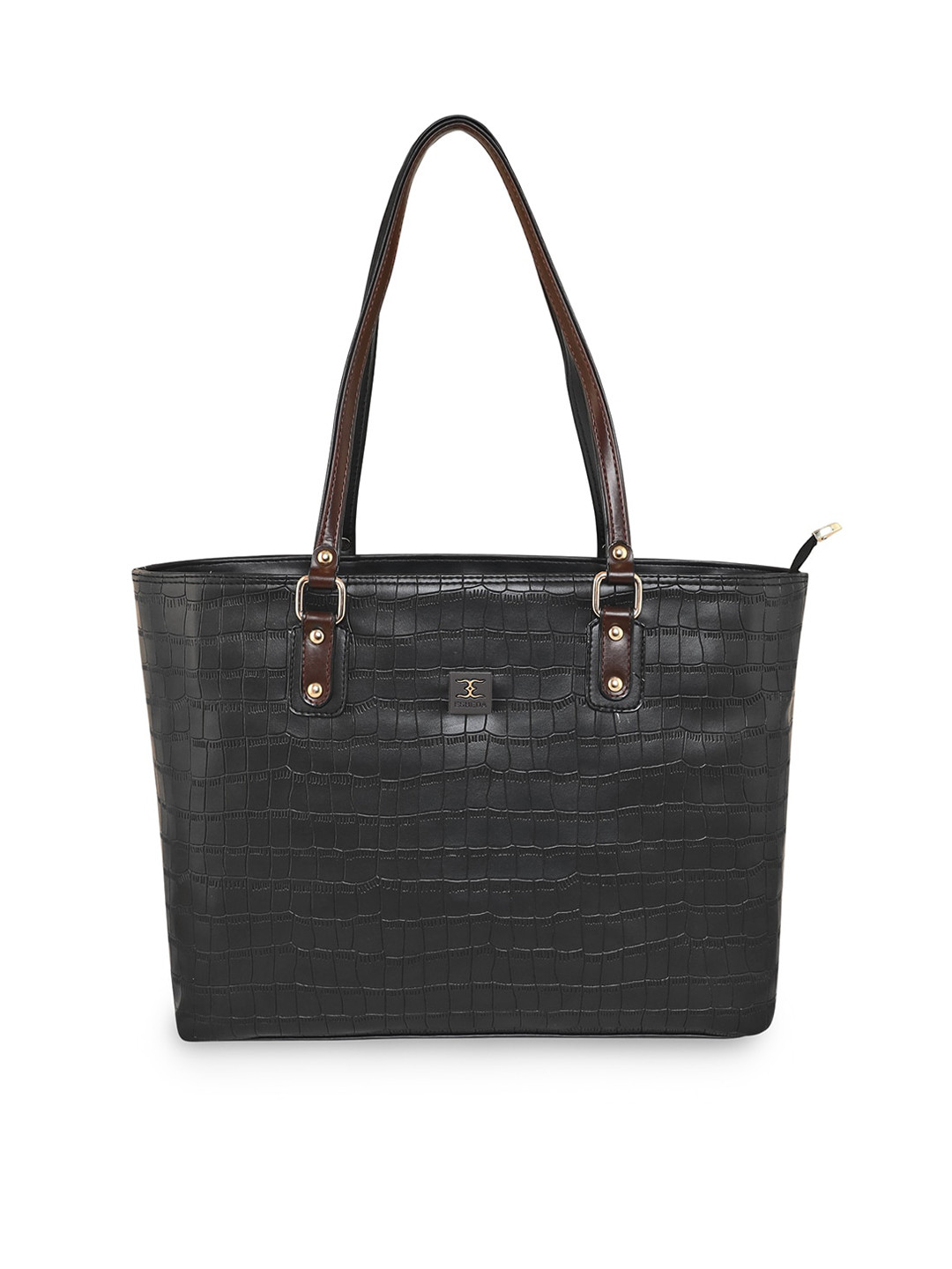 

ESBEDA Black Textured PU Structured Shoulder Bag