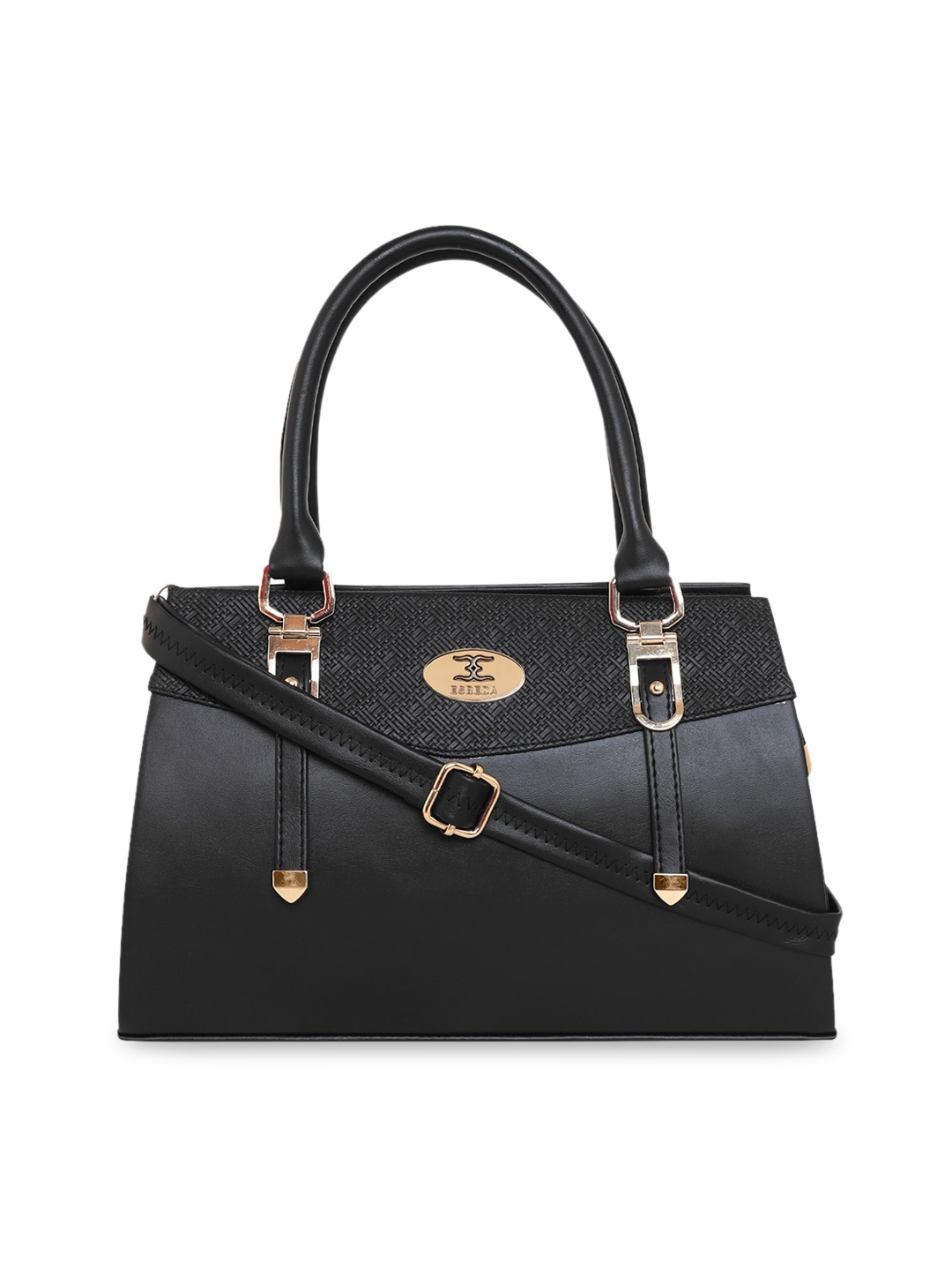 

ESBEDA Black PU Structured Shoulder Bag