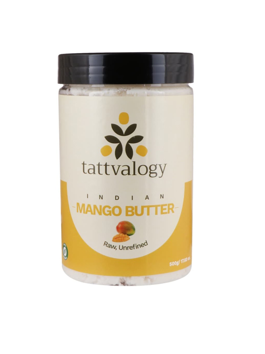 

Tattvalogy Raw Unprocessed & Unrefined Mango Butter - 500g, Beige