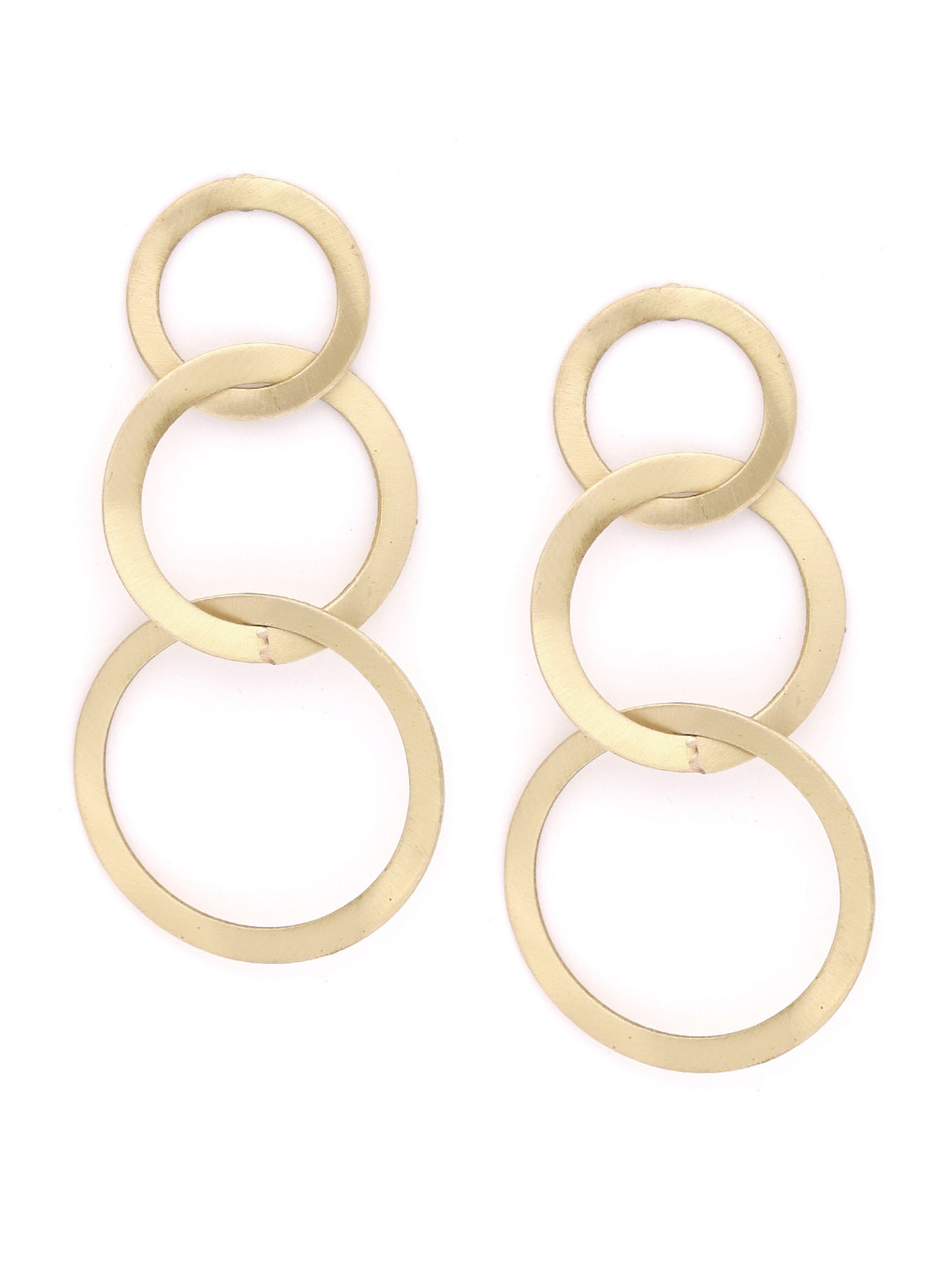 

DressBerry Women Gold-Plated Contemporary Drop Earrings
