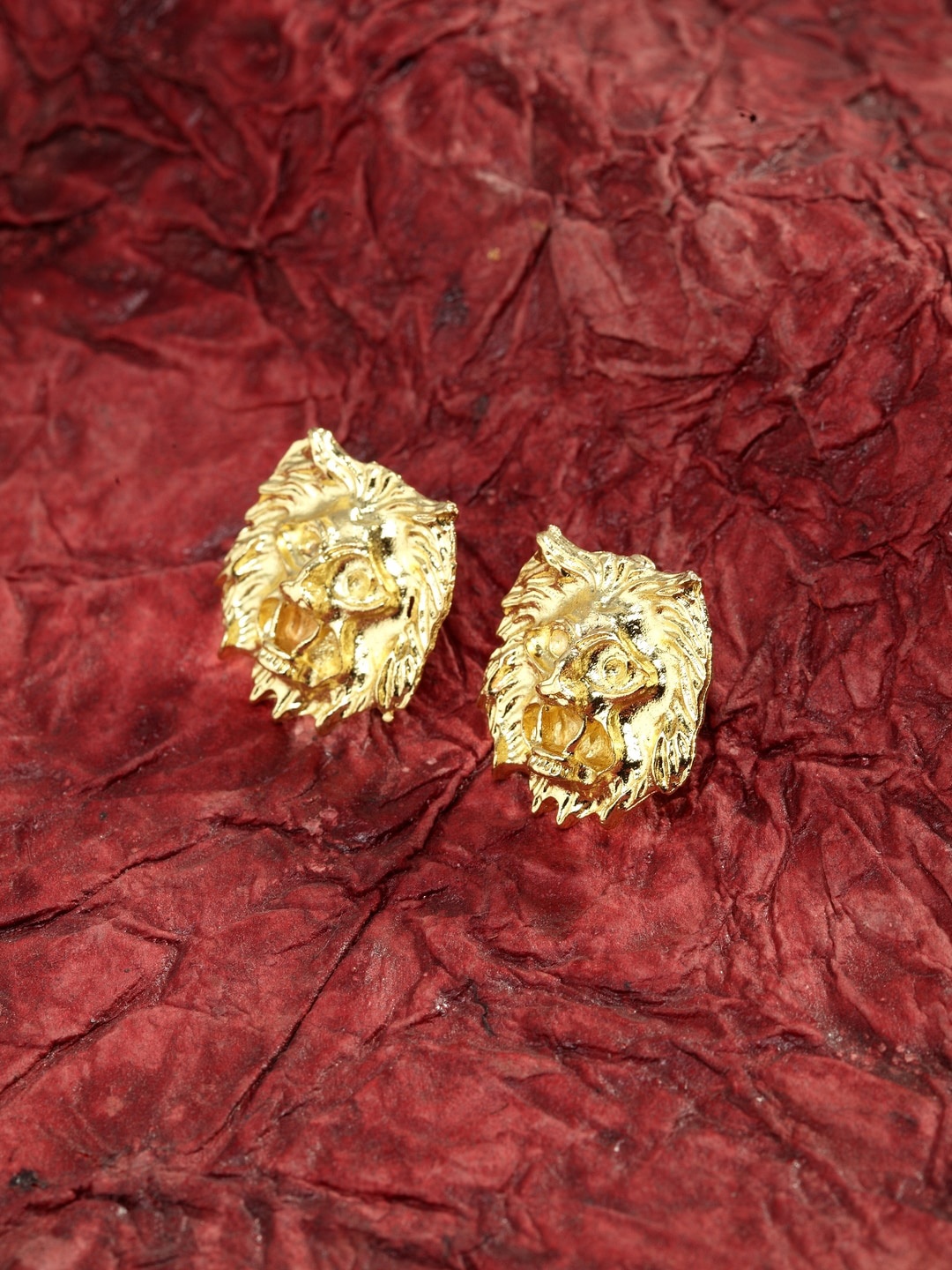 

DressBerry Gold-Toned Animal Shaped Studs Earrings