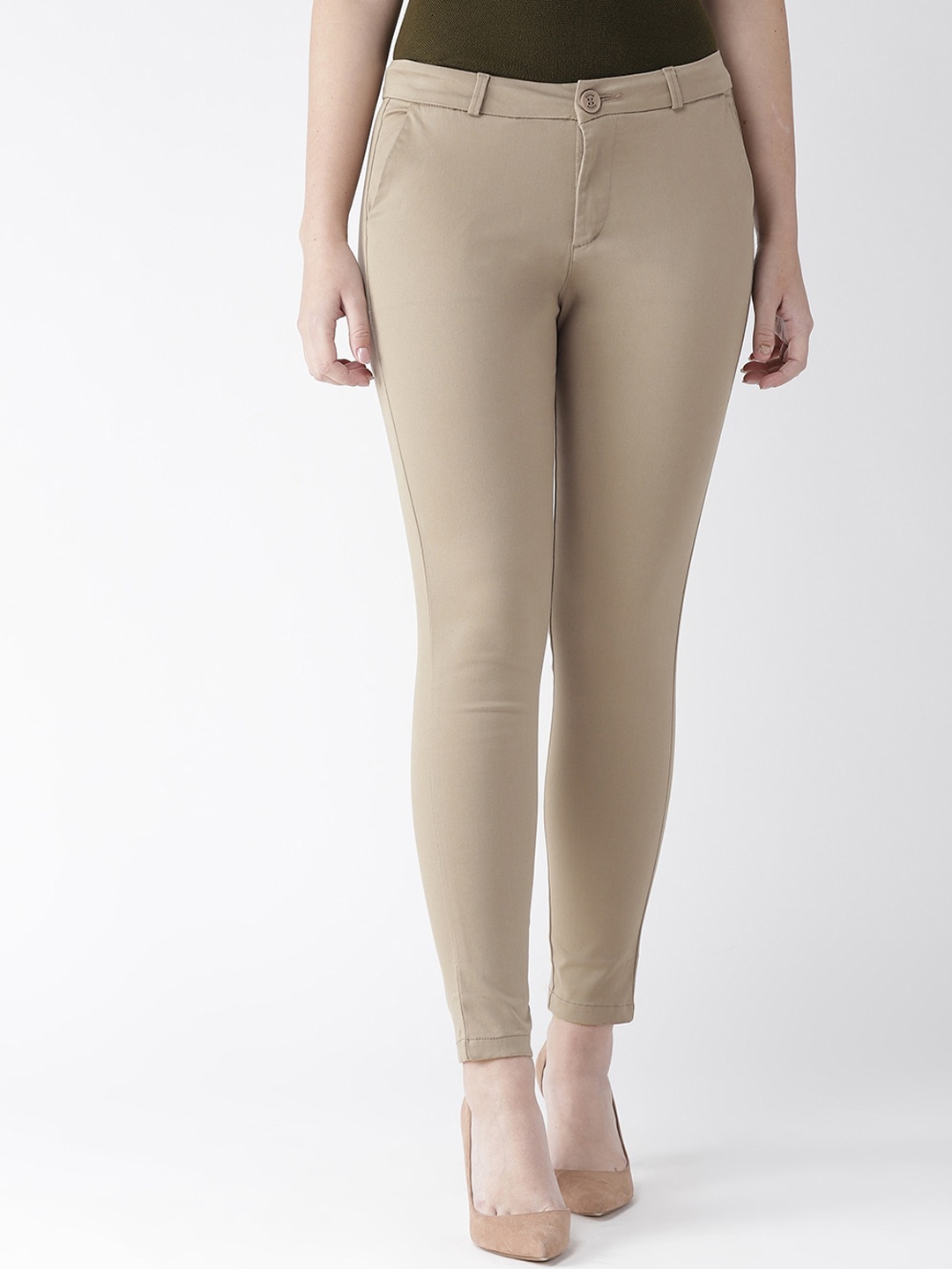 

Xpose Women Brown Smart Tapered Trouser