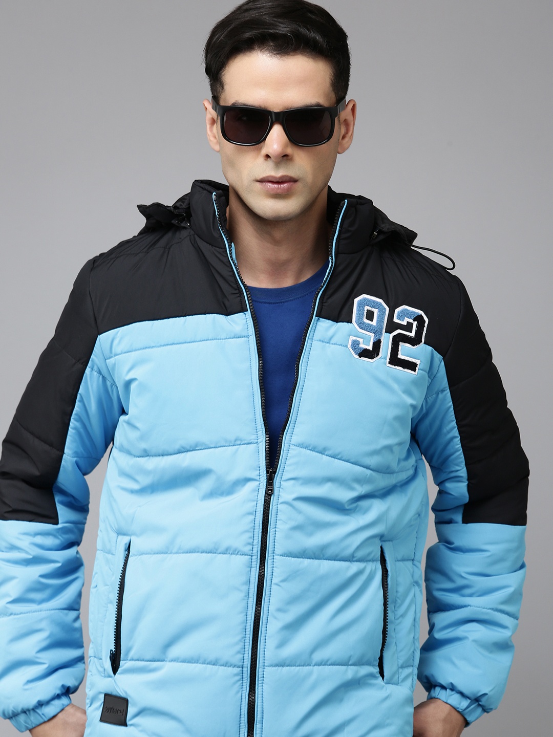 

SPYKAR Hooded Padded Jacket, Blue