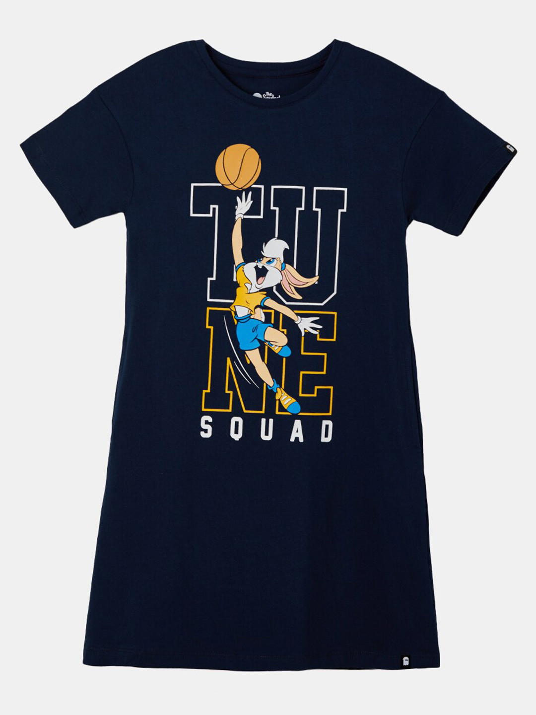 

The Souled Store Navy Blue T-shirt Dress