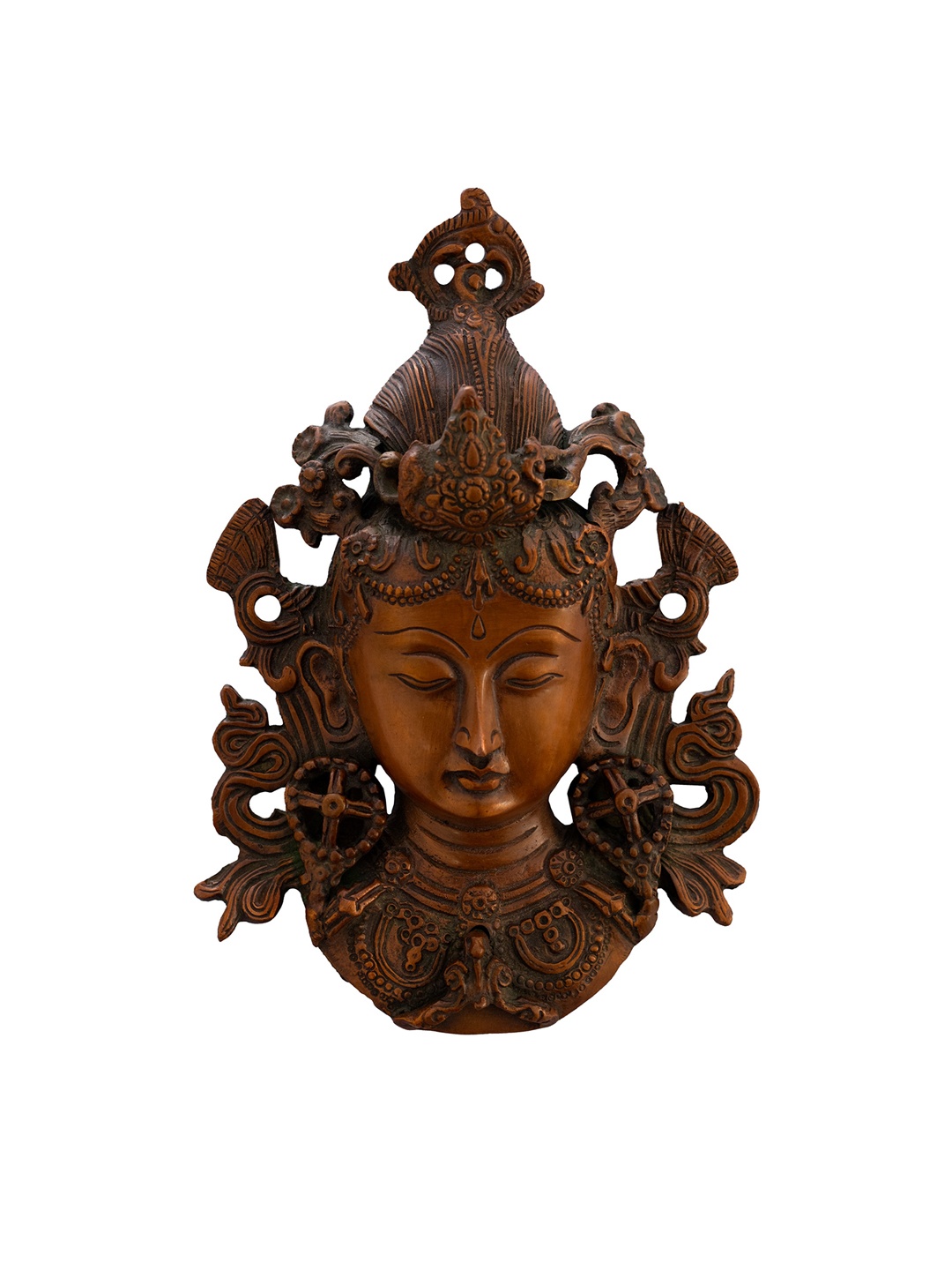 

Exotic India Brown Tibetan Buddhist Deity Wall Decor