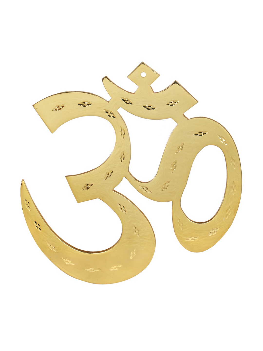 

Exotic India Gold-Toned Textured Om Wall Hanging