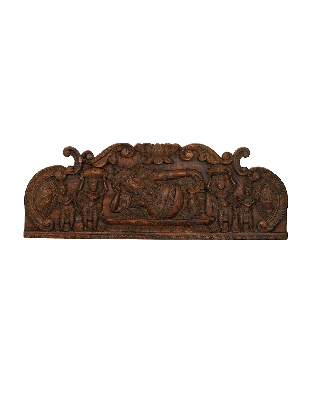 

Exotic India Brown Relaxing Ganesha Wall Decor