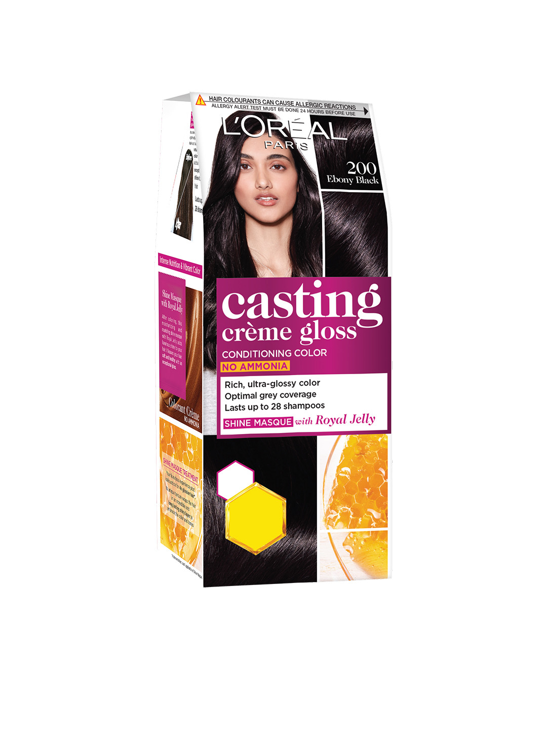 

LOreal Paris Casting Creme Gloss Ebony Black Conditioning Colour, Na