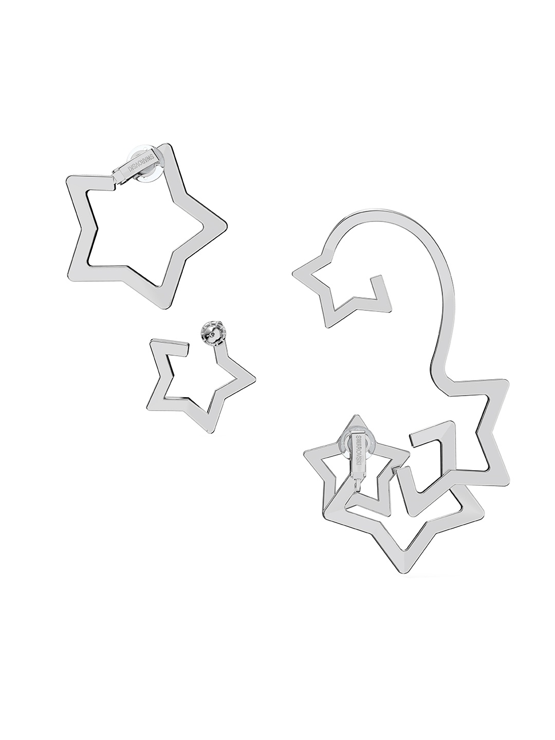 

SWAROVSKI White Contemporary Ear Cuff Earrings